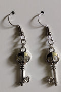 Skull Key Earrings