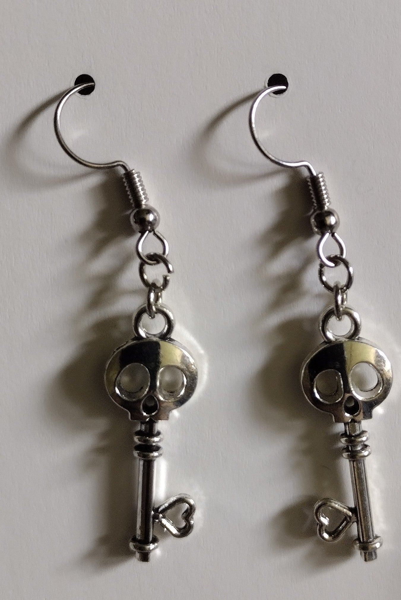 Skull Key Earrings