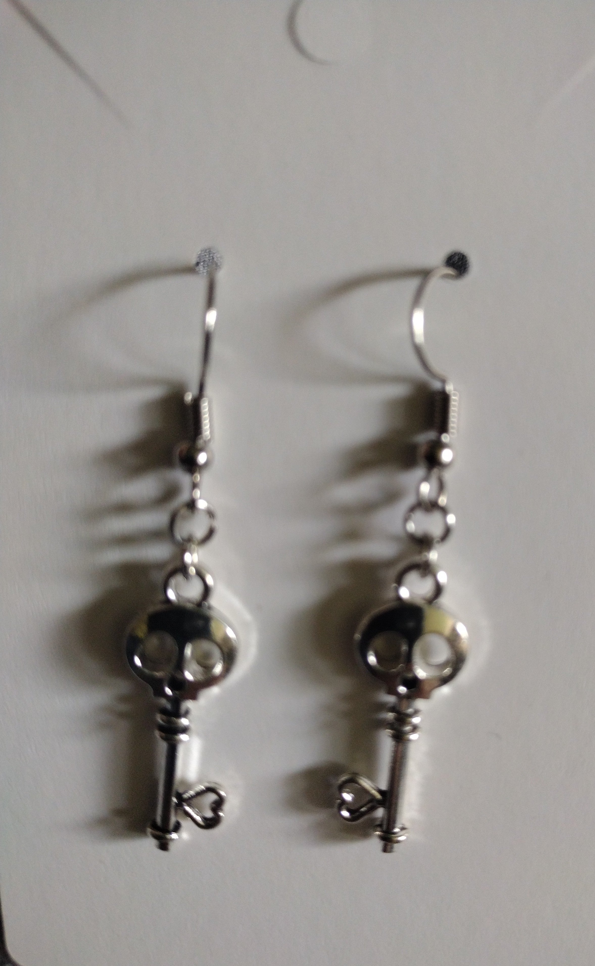 Skull Key Earrings