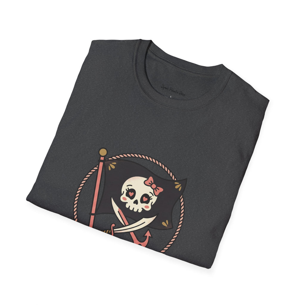 Pirate Skull T-Shirt - "Ahoy, Darling" Nautical Retro Tee
