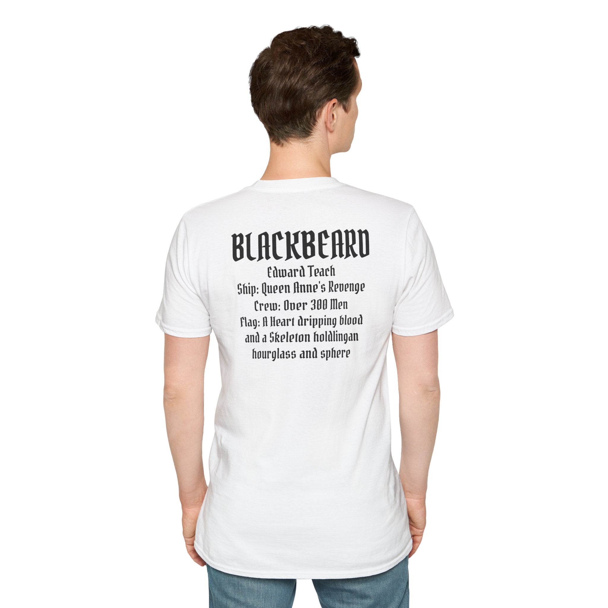 Blackbeard Pirate T-Shirt — Edward Teach Skull Graphic Tee