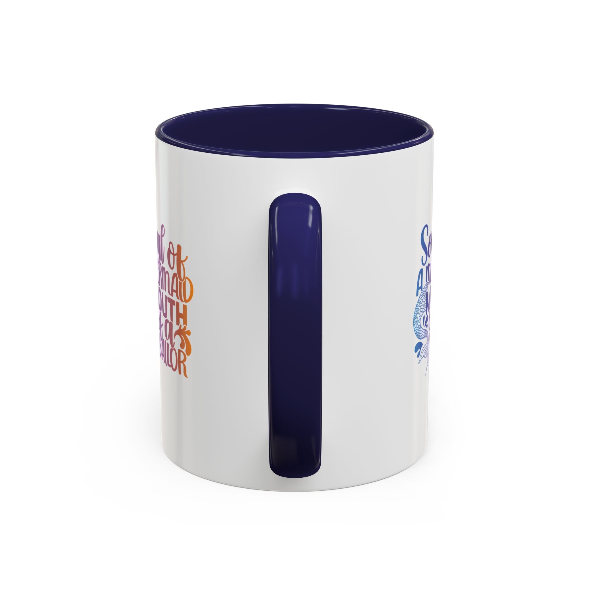 Mermaid Soul Coffee Mug — "Soul of a Mermaid, Mouth of a Sailor" Accent Ceramic Mug