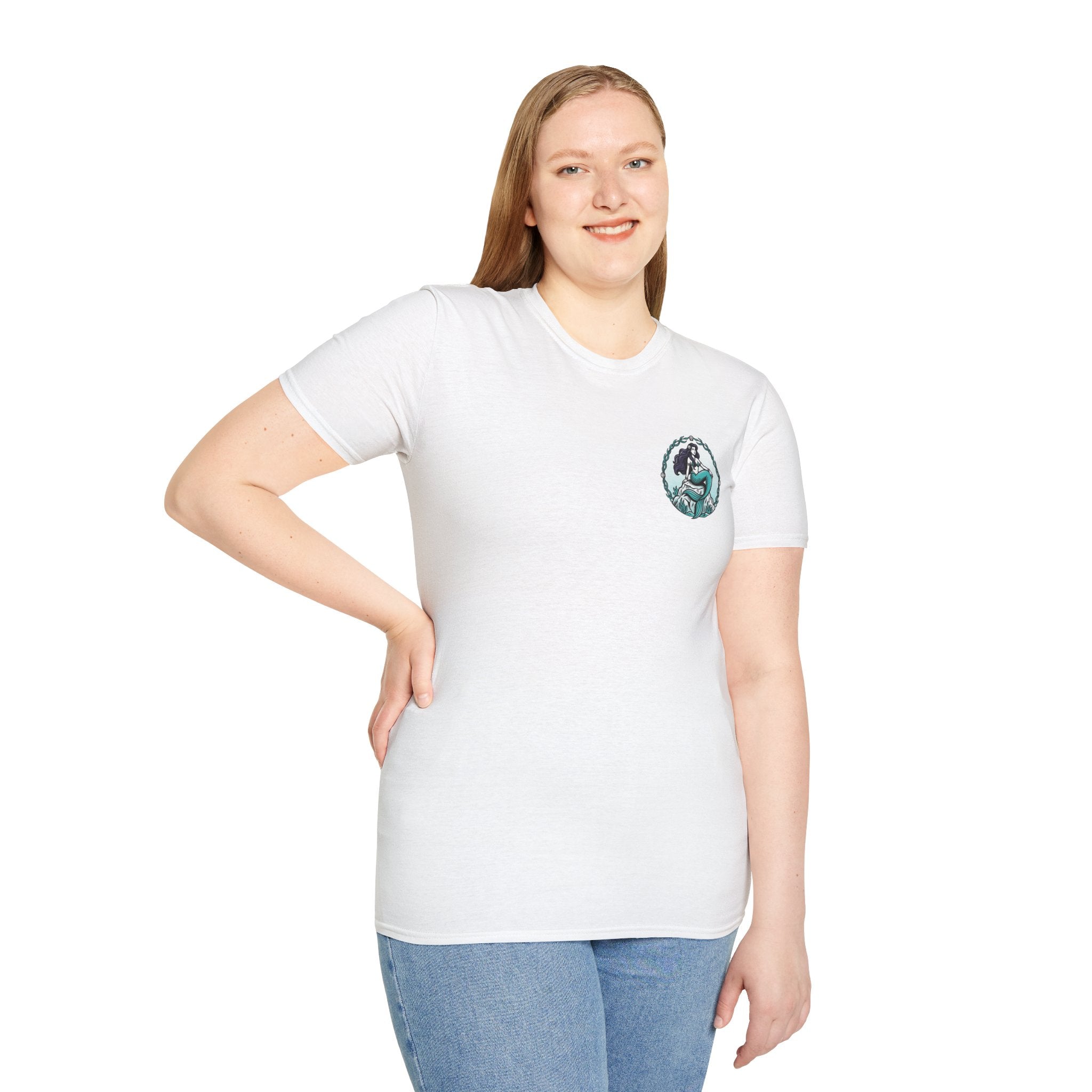 Mermaid Graphic T-Shirt — Vintage Sea Siren Illustration
