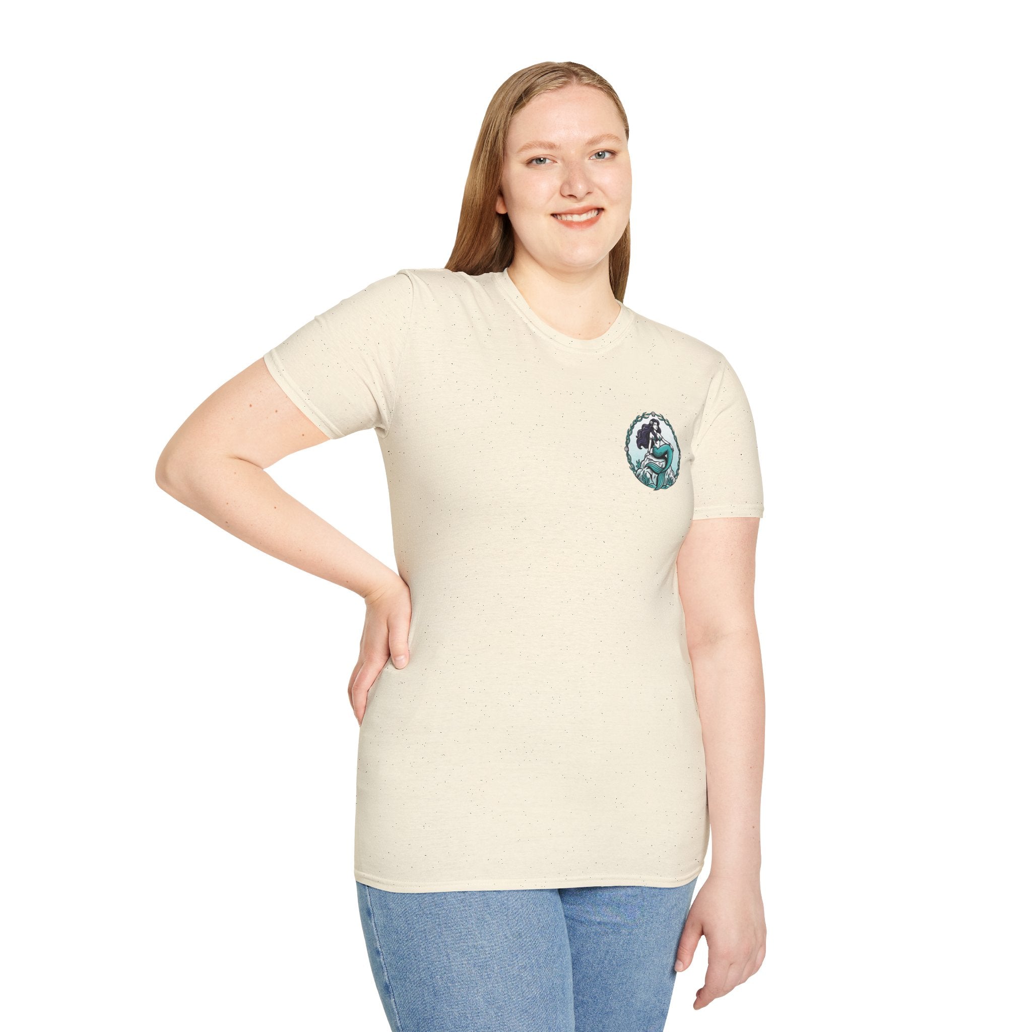 Mermaid Graphic T-Shirt — Vintage Sea Siren Illustration