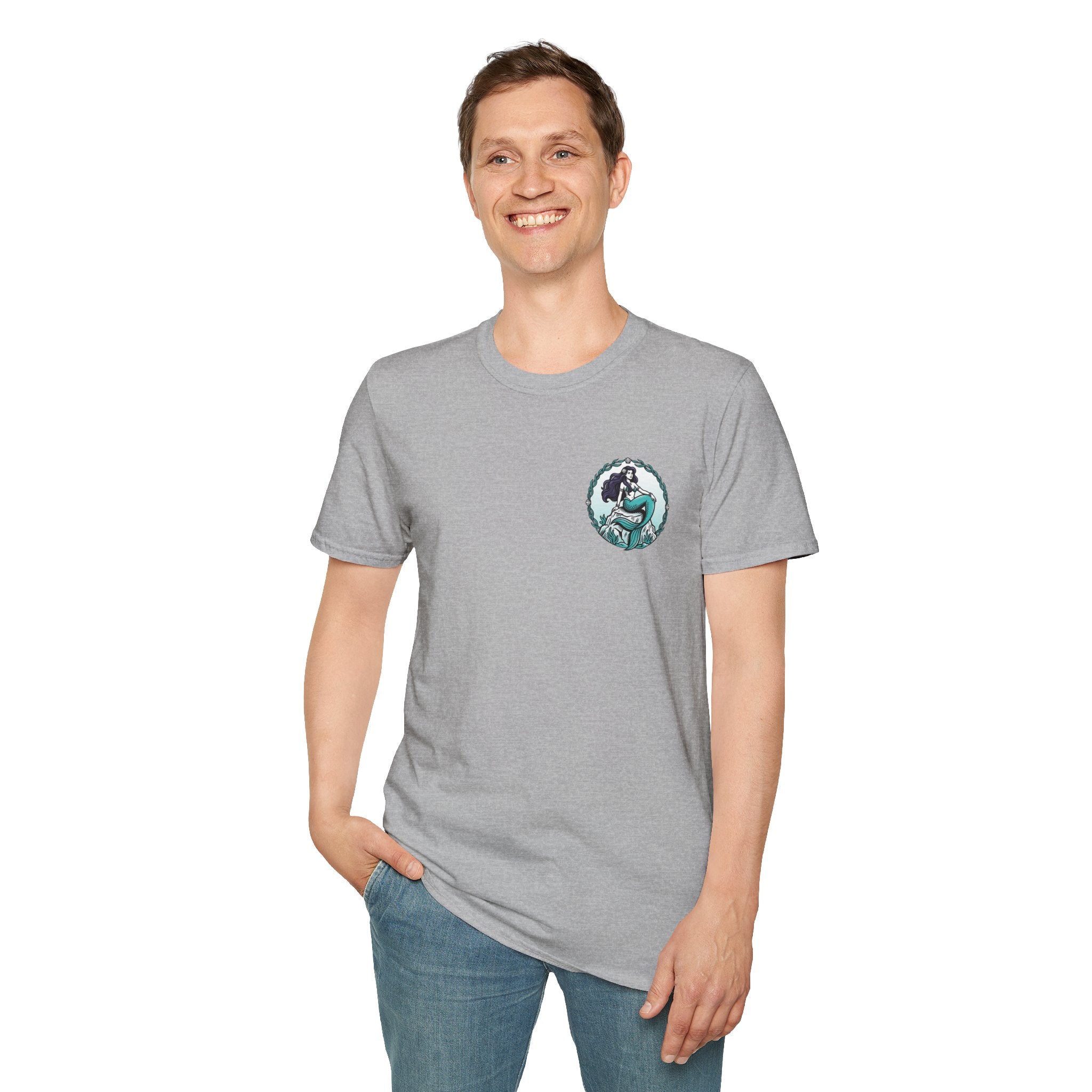 Mermaid Graphic T-Shirt — Vintage Sea Siren Illustration