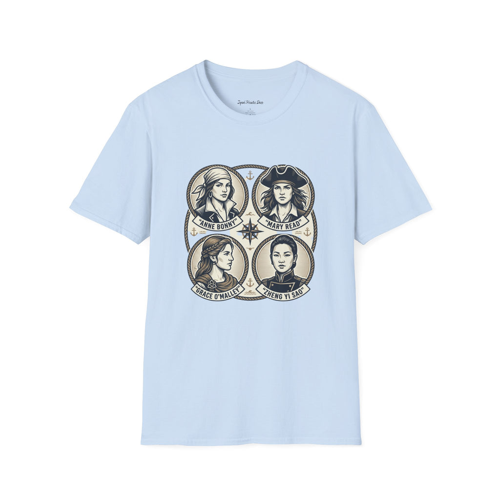 Women's Empowerment Portrait T-Shirt – Inspirational Feminist Icons Design