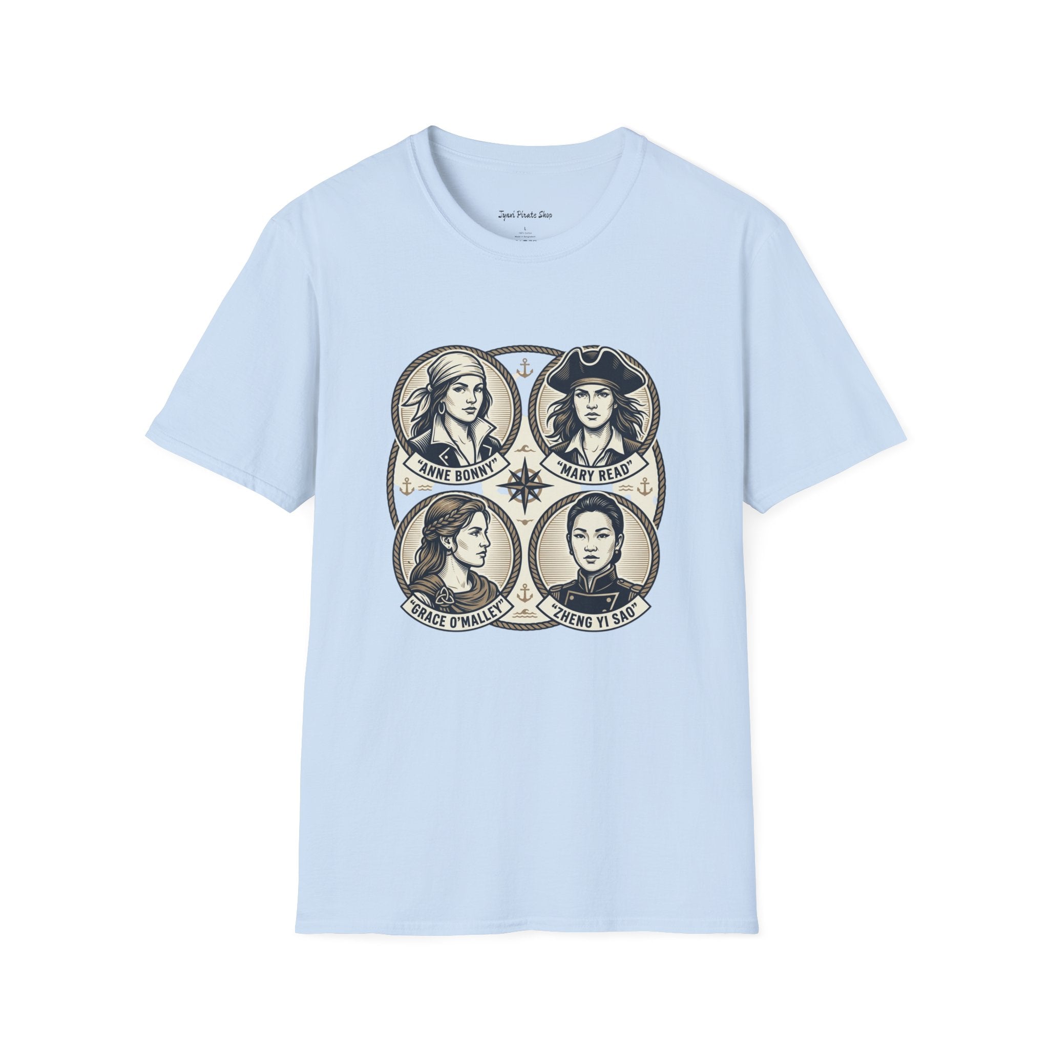 Women's Empowerment Portrait T-Shirt – Inspirational Feminist Icons Design