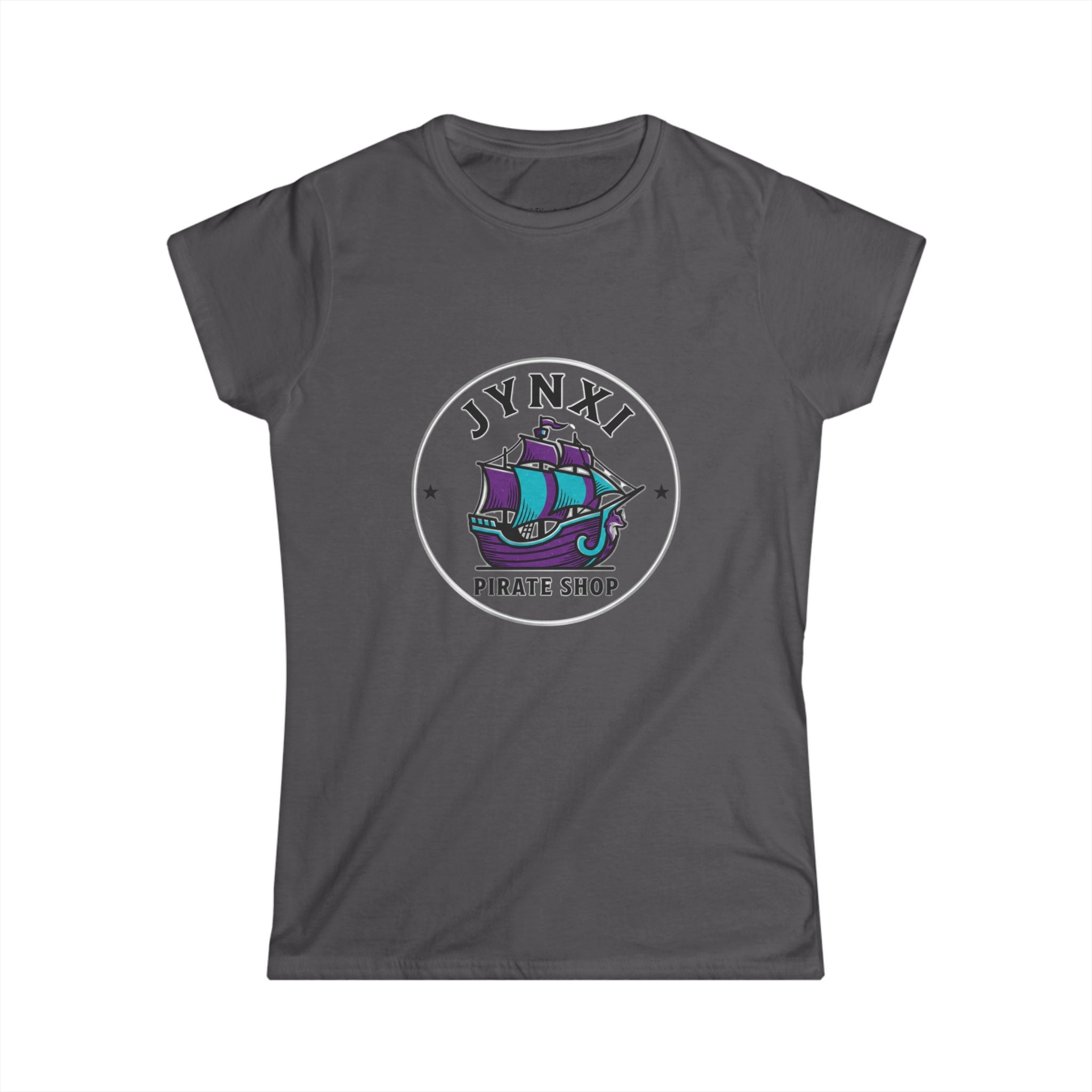 Pirate Ship Logo Women's Tee — “JYNXI Pirate Shop” Graphic T-Shirt
