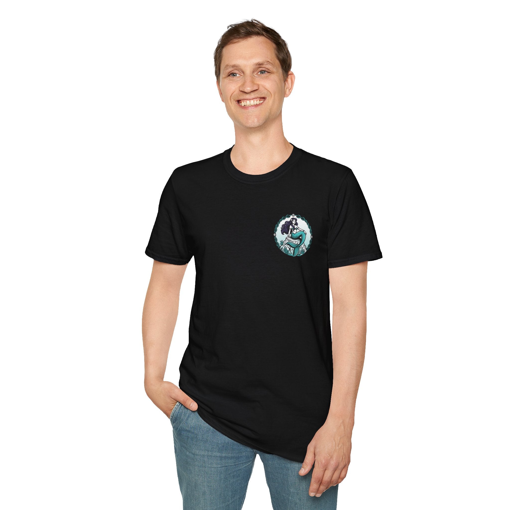 Mermaid Graphic T-Shirt — Vintage Sea Siren Illustration