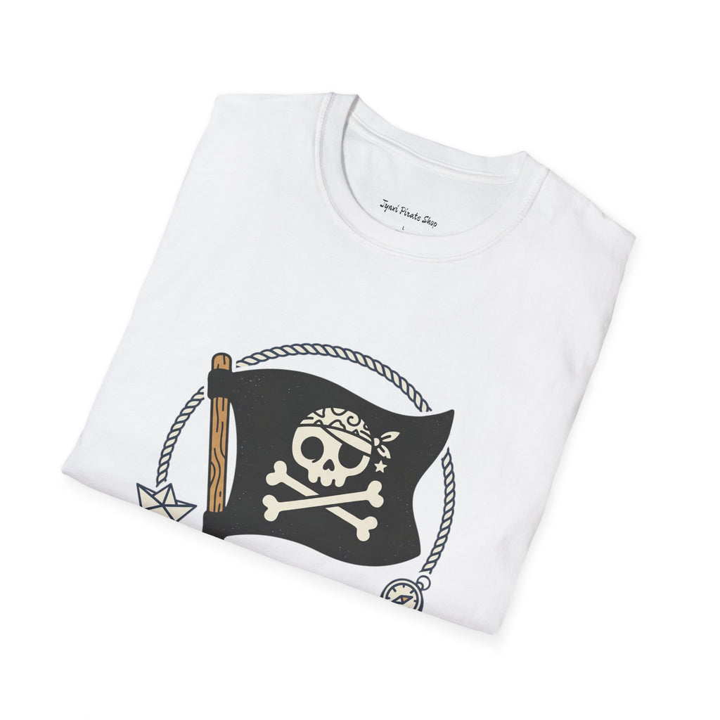 Pirate Flag T-Shirt — Jolly Roger Nautical Skull Tee