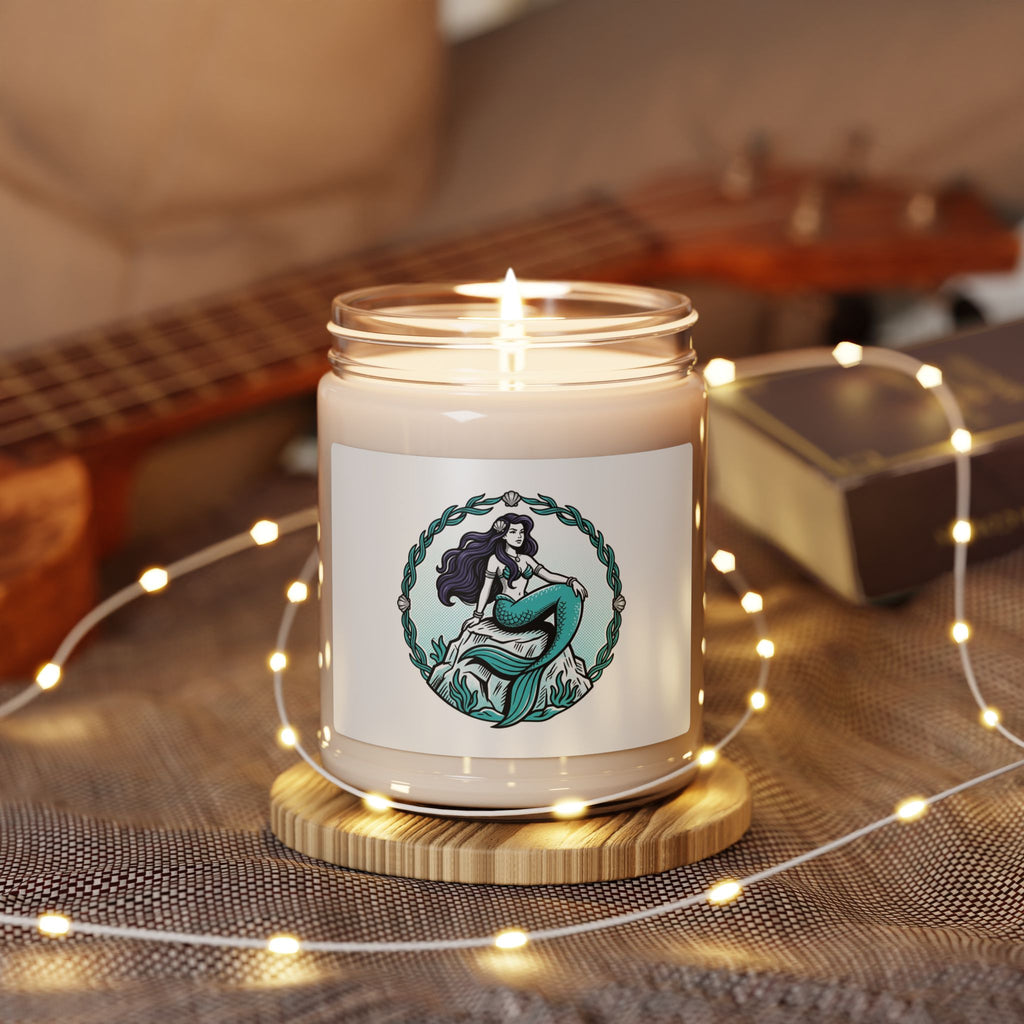 Mermaid Sea Breeze Soy Candle — 9oz Scented Jar