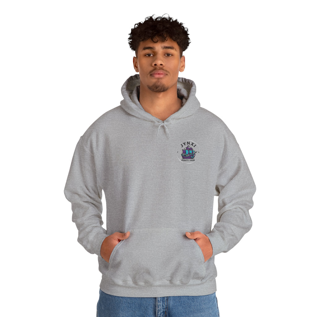 Pirate Ship Hoodie — Jynxi Pirate Shop Logo Pullover