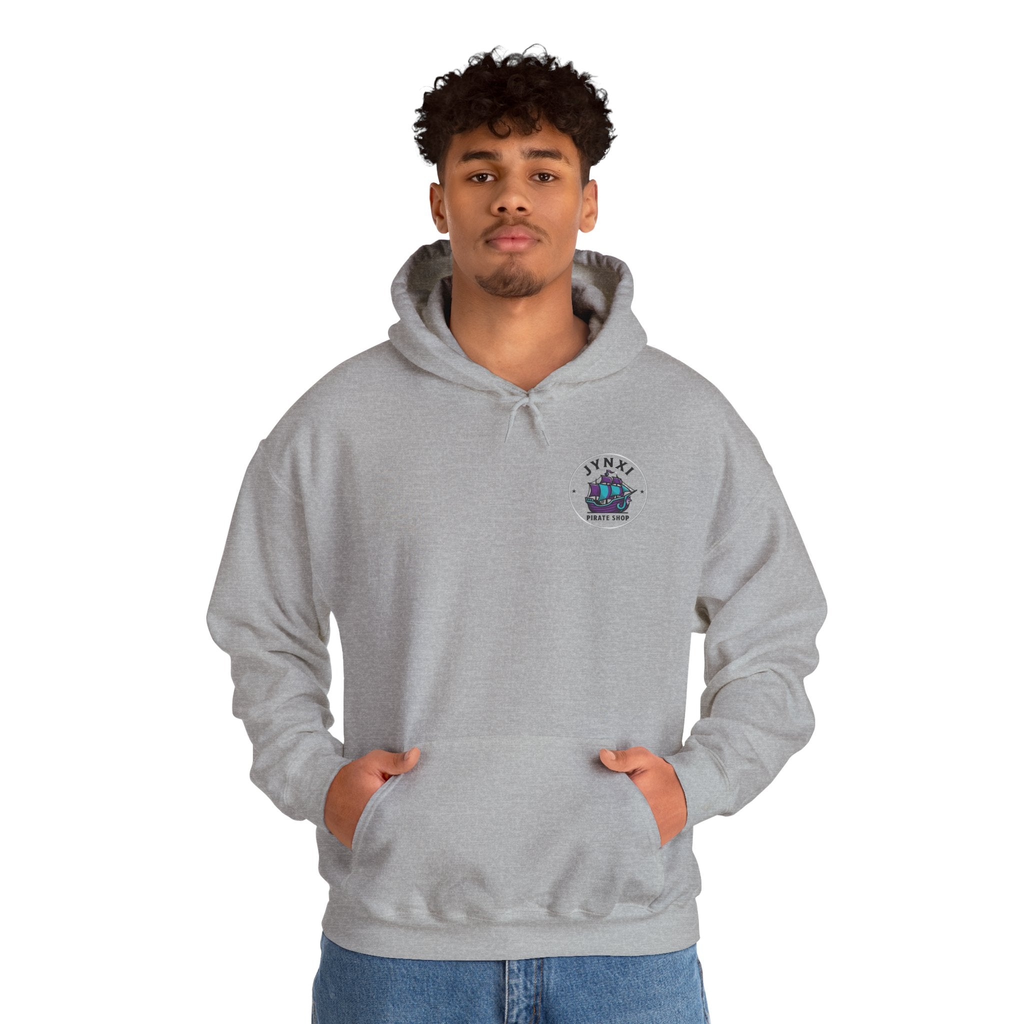 Pirate Ship Hoodie — Jynxi Pirate Shop Logo Pullover