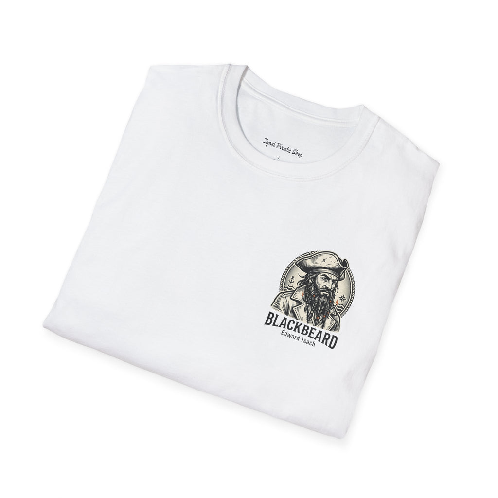 Blackbeard Pirate T-Shirt — Edward Teach Skull Graphic Tee