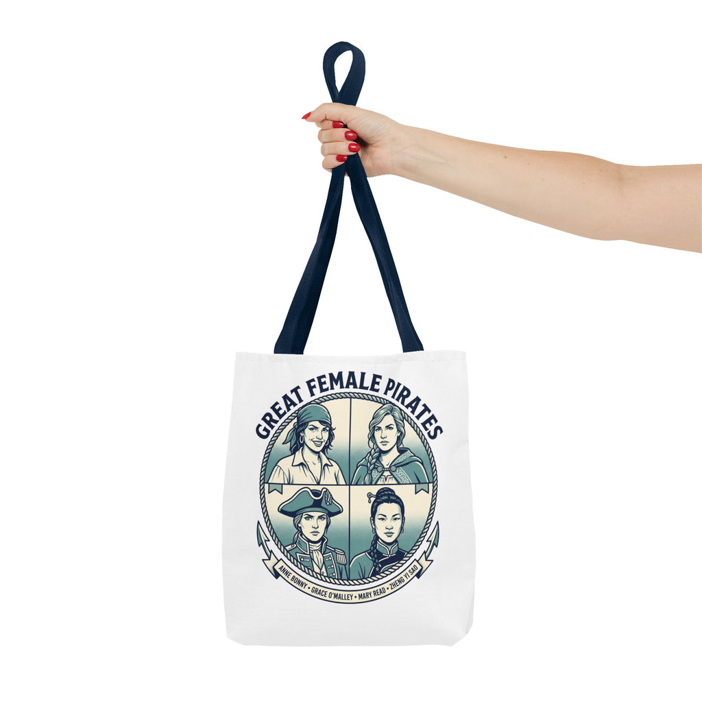 Great Female Pirates Tote Bag — Historical Women Pirate Portraits All-Over Print
