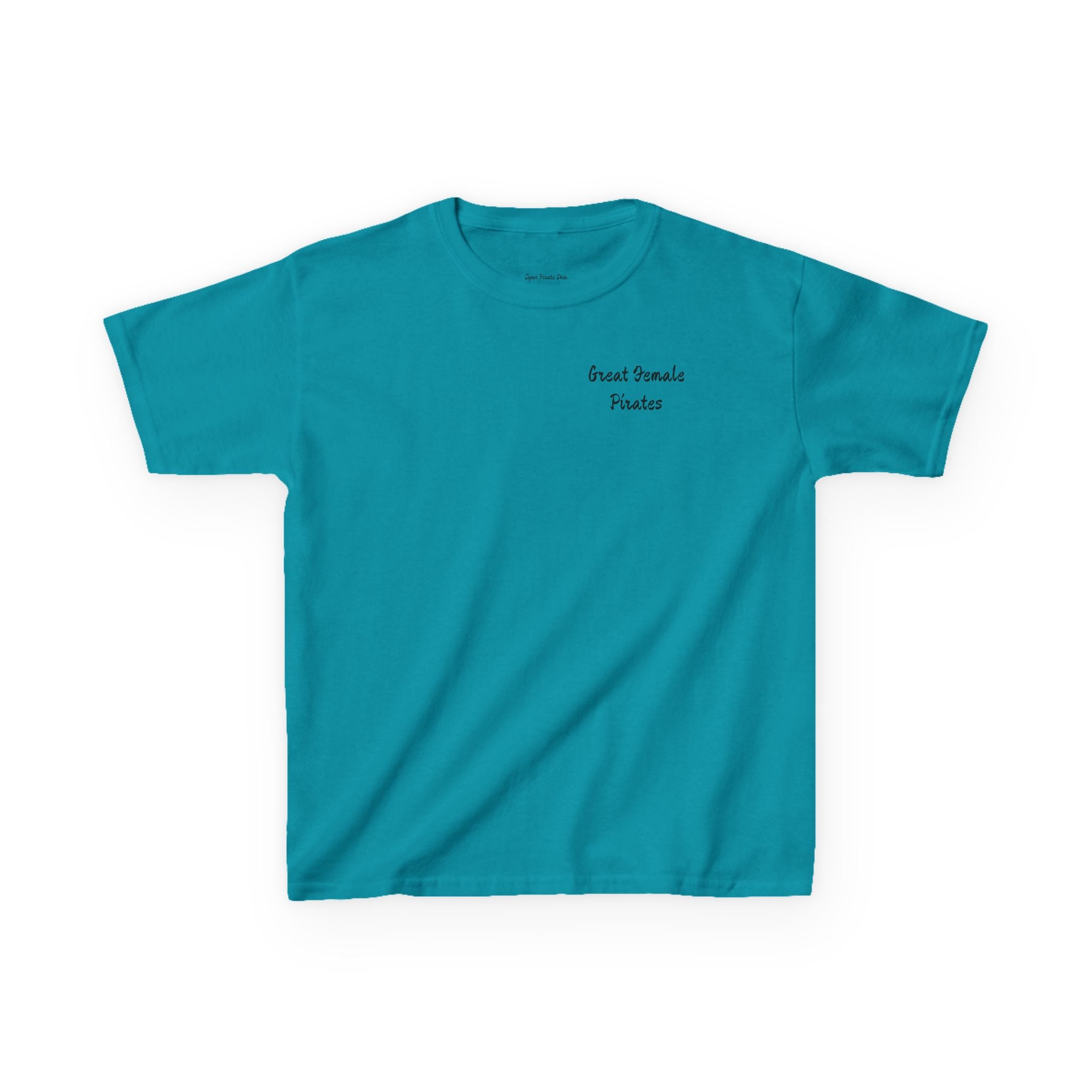Kids Tee — 'Great Female Pirates' Illustration Back Print