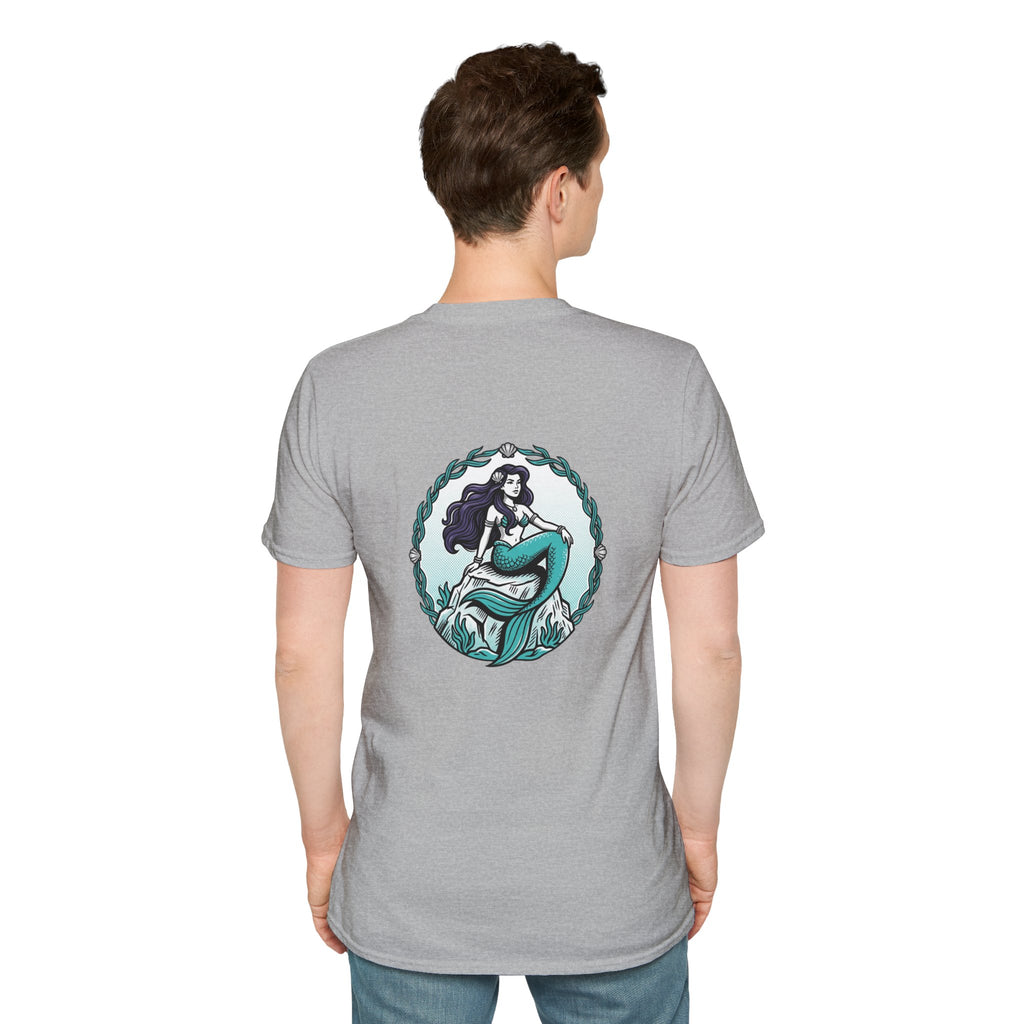 Mermaid Graphic T-Shirt — Vintage Sea Siren Illustration
