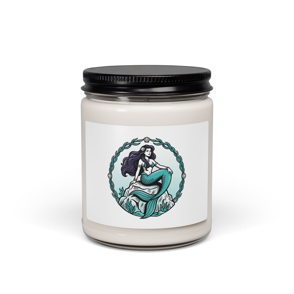 Mermaid Sea Breeze Soy Candle — 9oz Scented Jar