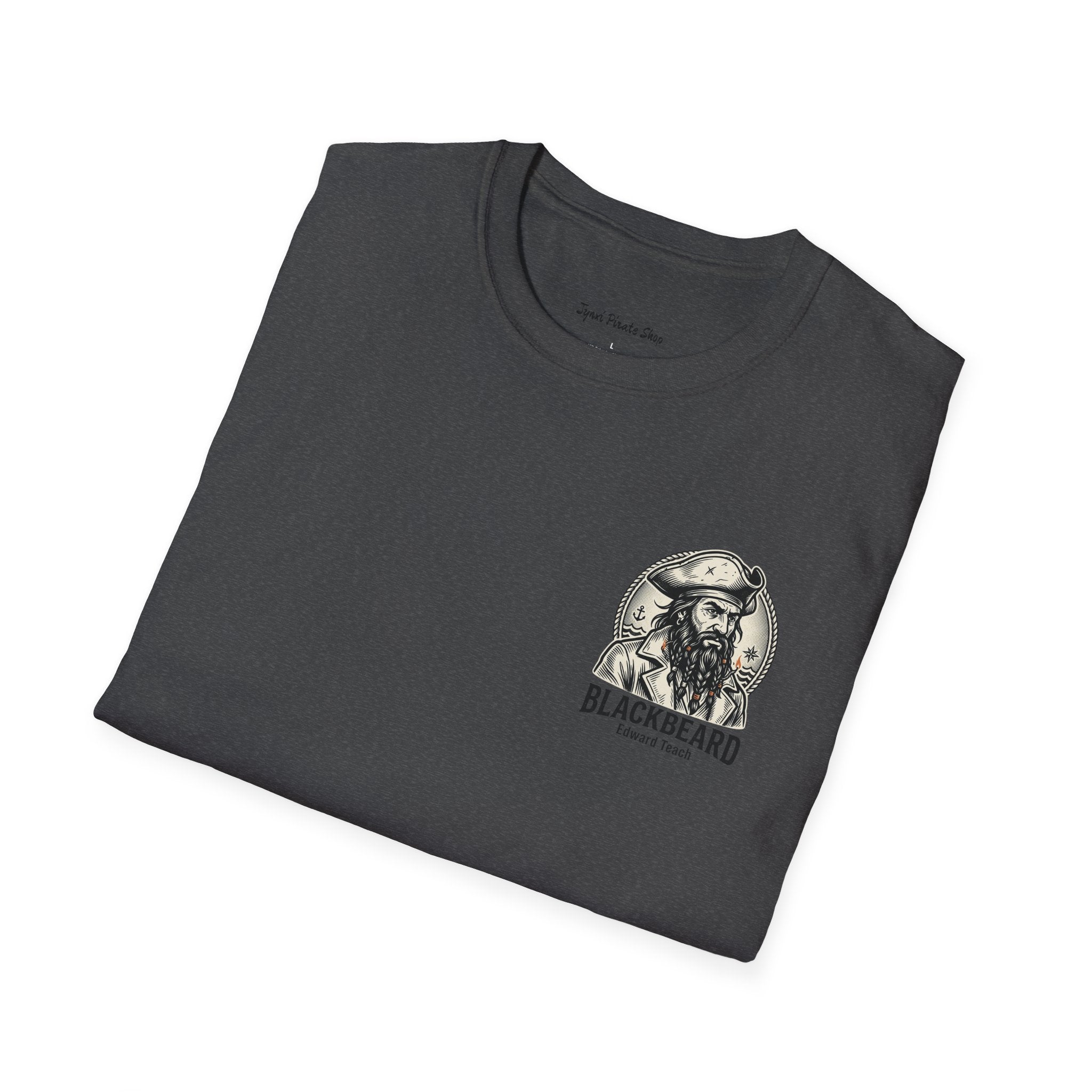 Blackbeard Pirate T-Shirt — Edward Teach Skull Graphic Tee