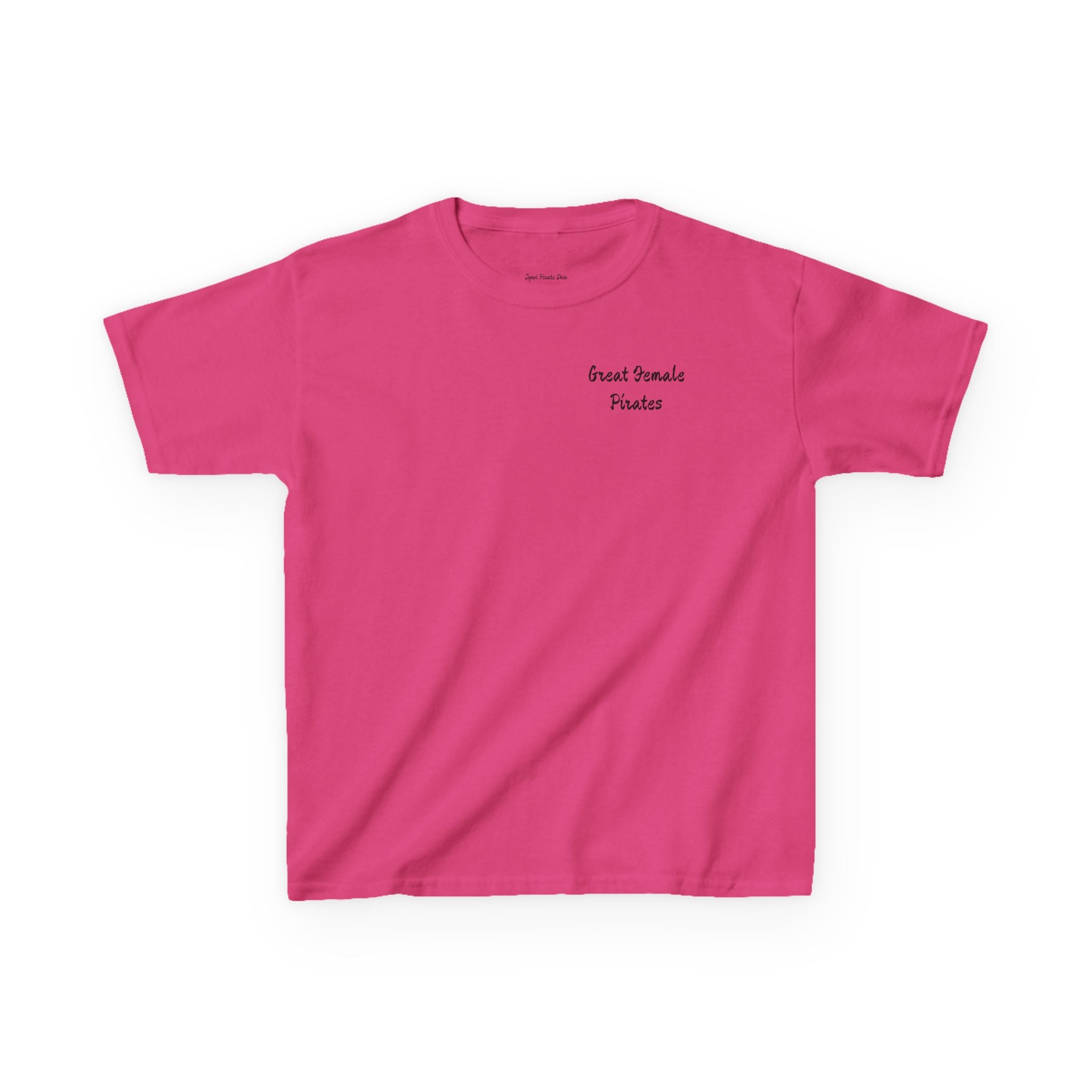 Kids Tee — 'Great Female Pirates' Illustration Back Print