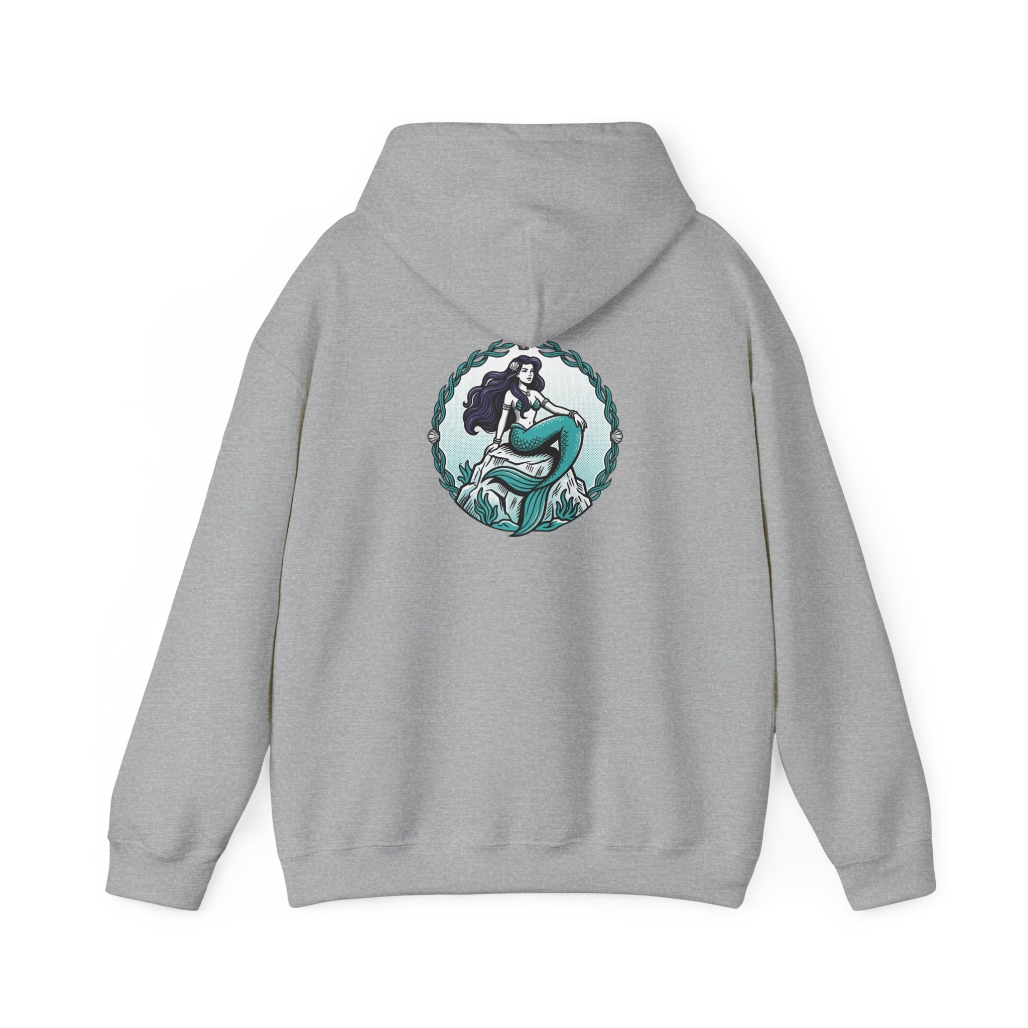 Mermaid Graphic Hoodie — "Pretty as a Mermaid" Cozy Pullover