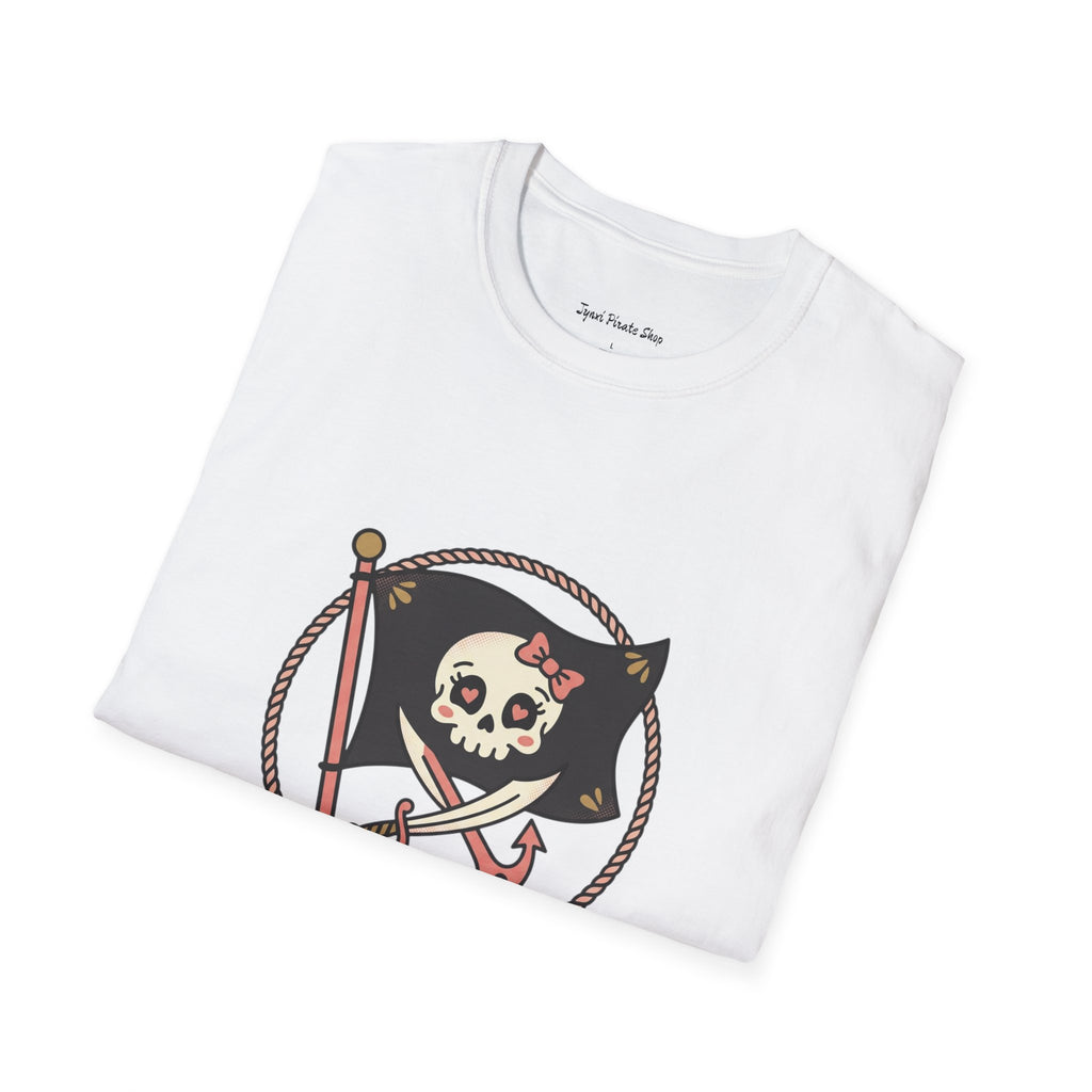 Pirate Skull T-Shirt - "Ahoy, Darling" Nautical Retro Tee