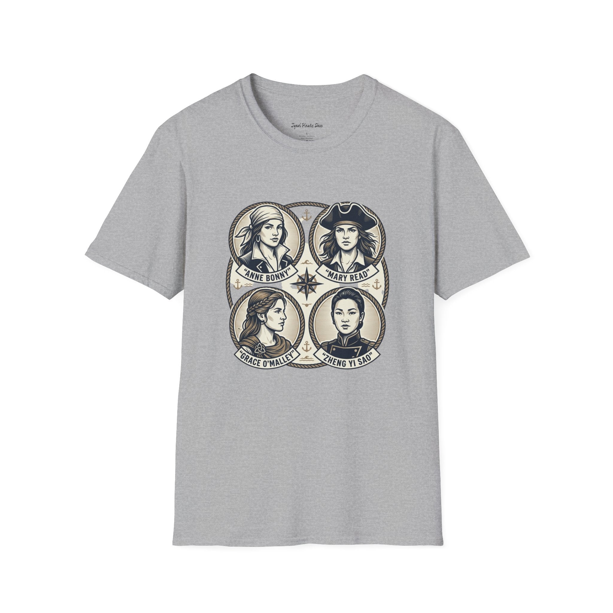 Women's Empowerment Portrait T-Shirt – Inspirational Feminist Icons Design