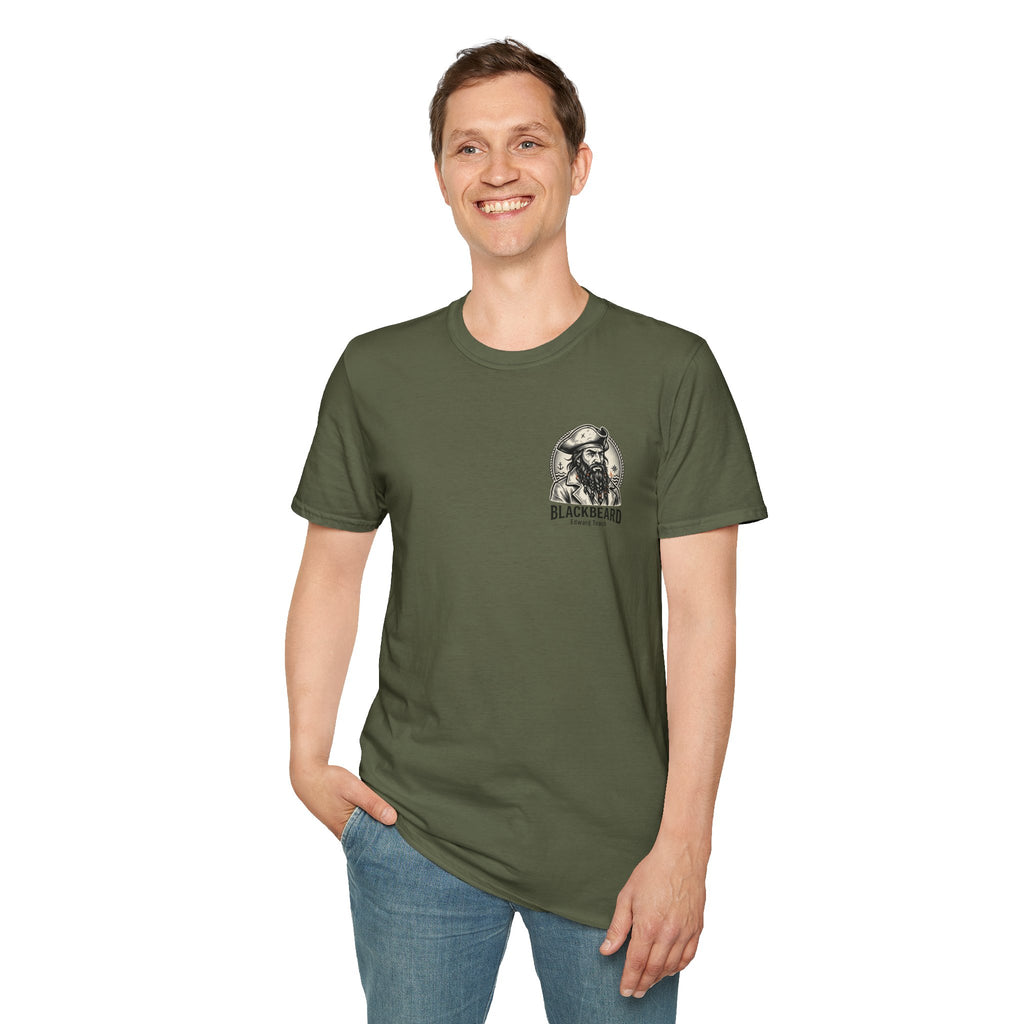 Blackbeard Pirate T-Shirt — Edward Teach Skull Graphic Tee