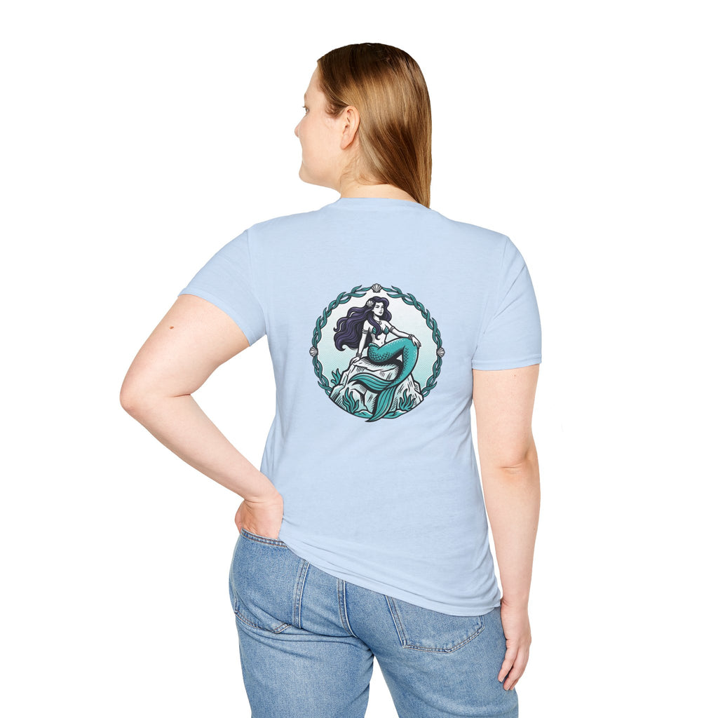 Mermaid Graphic T-Shirt — Vintage Sea Siren Illustration