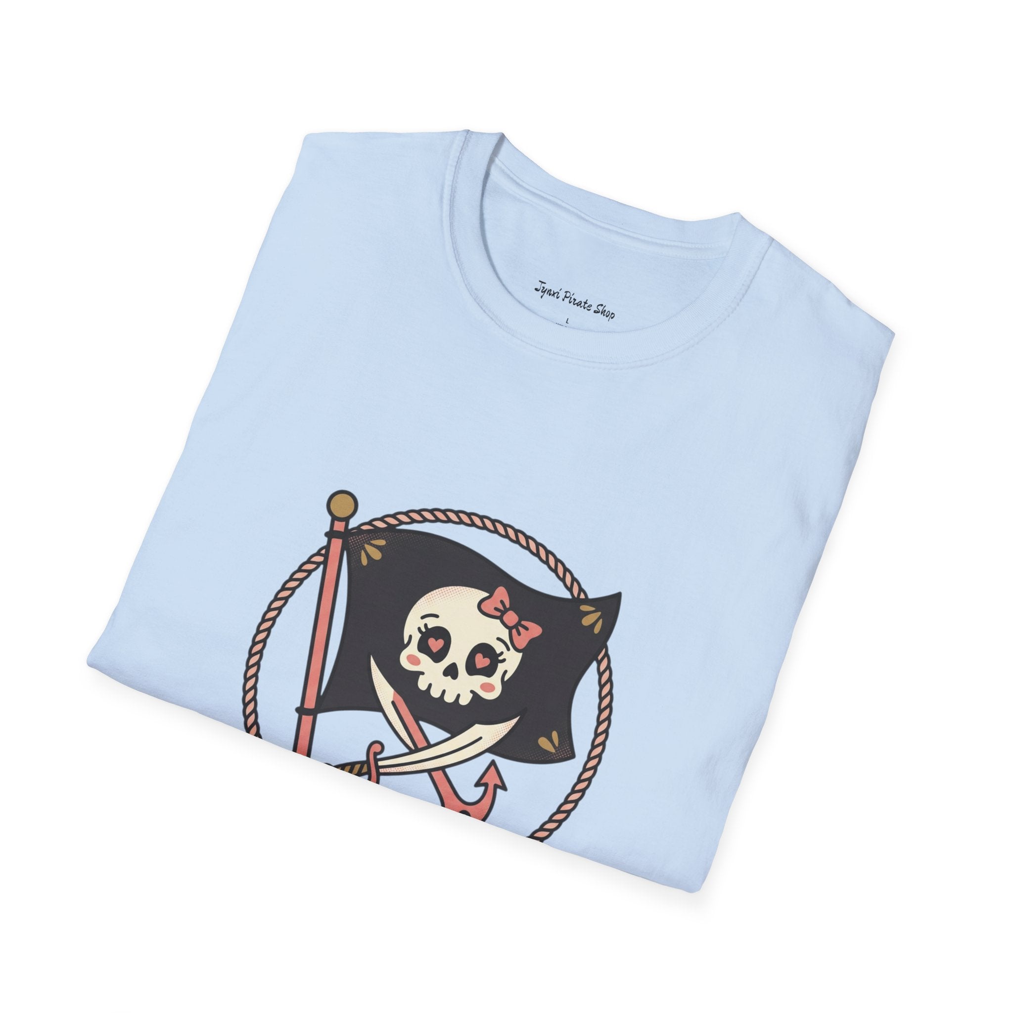 Pirate Skull T-Shirt - "Ahoy, Darling" Nautical Retro Tee