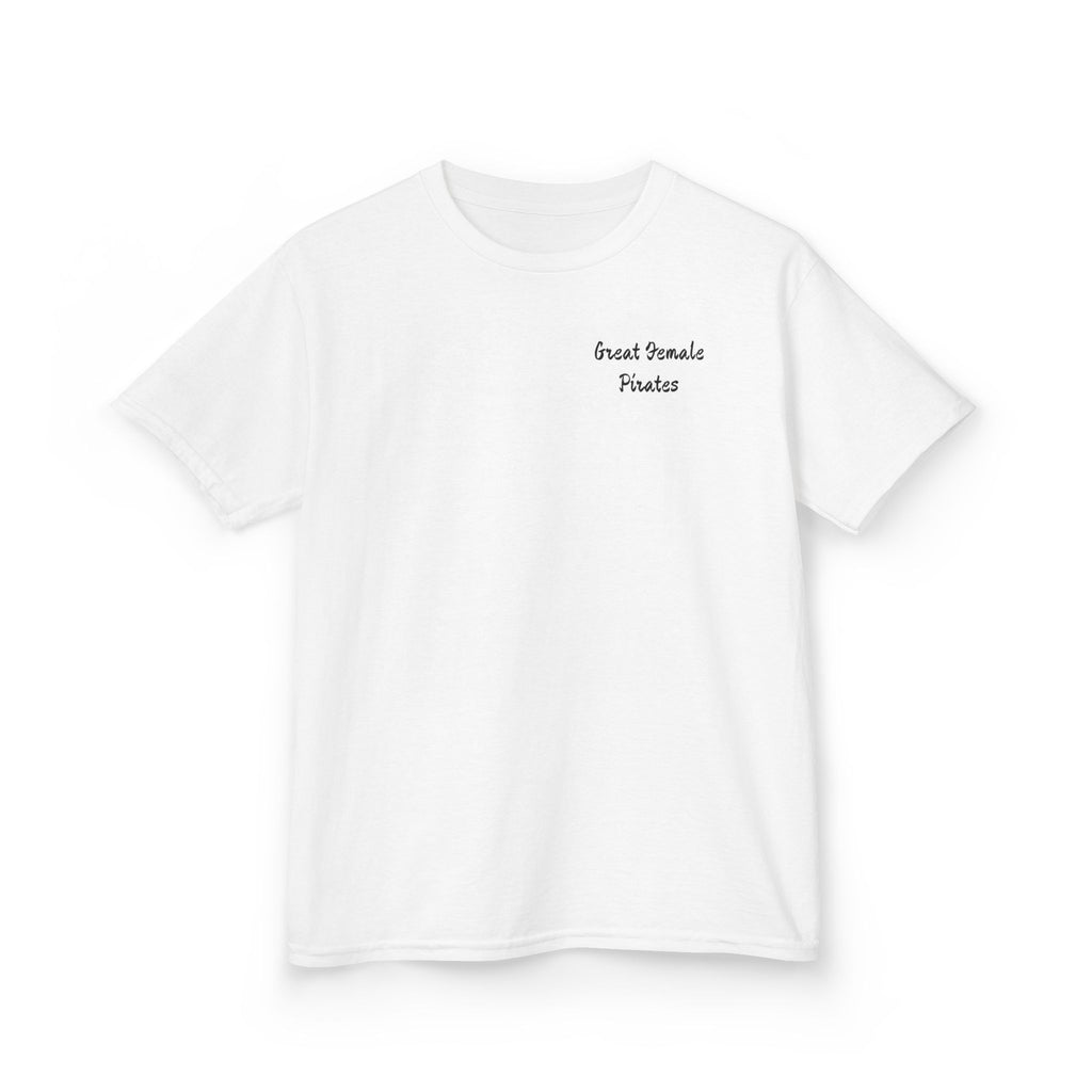 Kids Tee — 'Great Female Pirates' Illustration Back Print