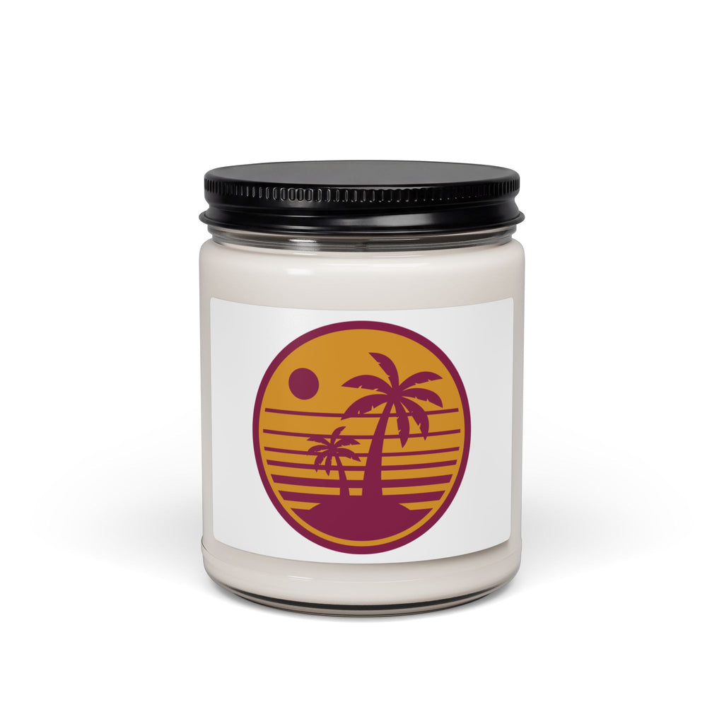 Tropical Sunset Soy Candle — 9oz Scented Palm Beach Jar