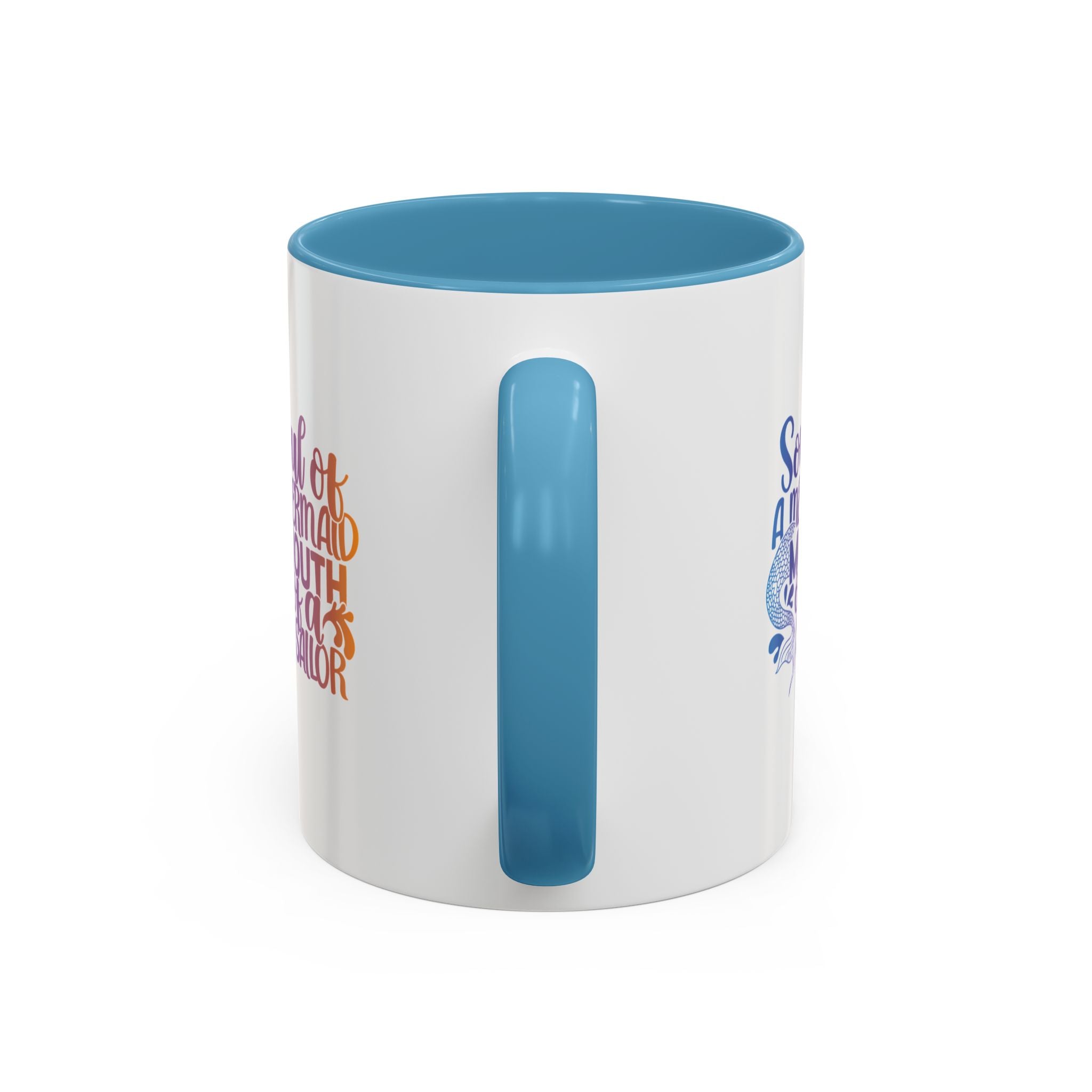 Mermaid Soul Coffee Mug — "Soul of a Mermaid, Mouth of a Sailor" Accent Ceramic Mug