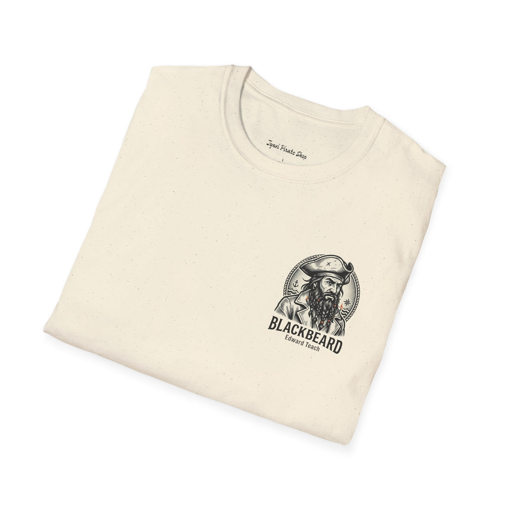 Blackbeard Pirate T-Shirt — Edward Teach Skull Graphic Tee