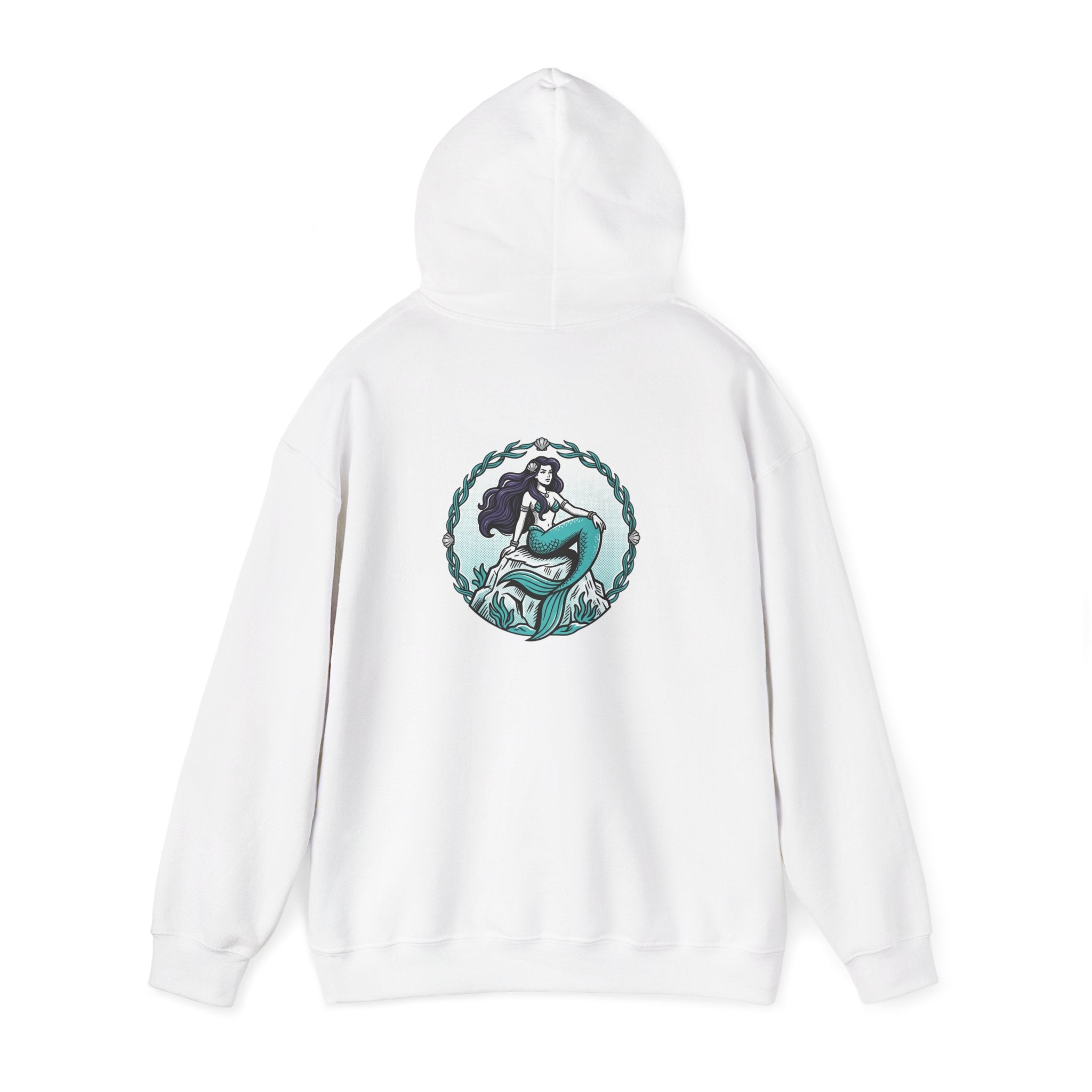 Mermaid Graphic Hoodie — "Pretty as a Mermaid" Cozy Pullover