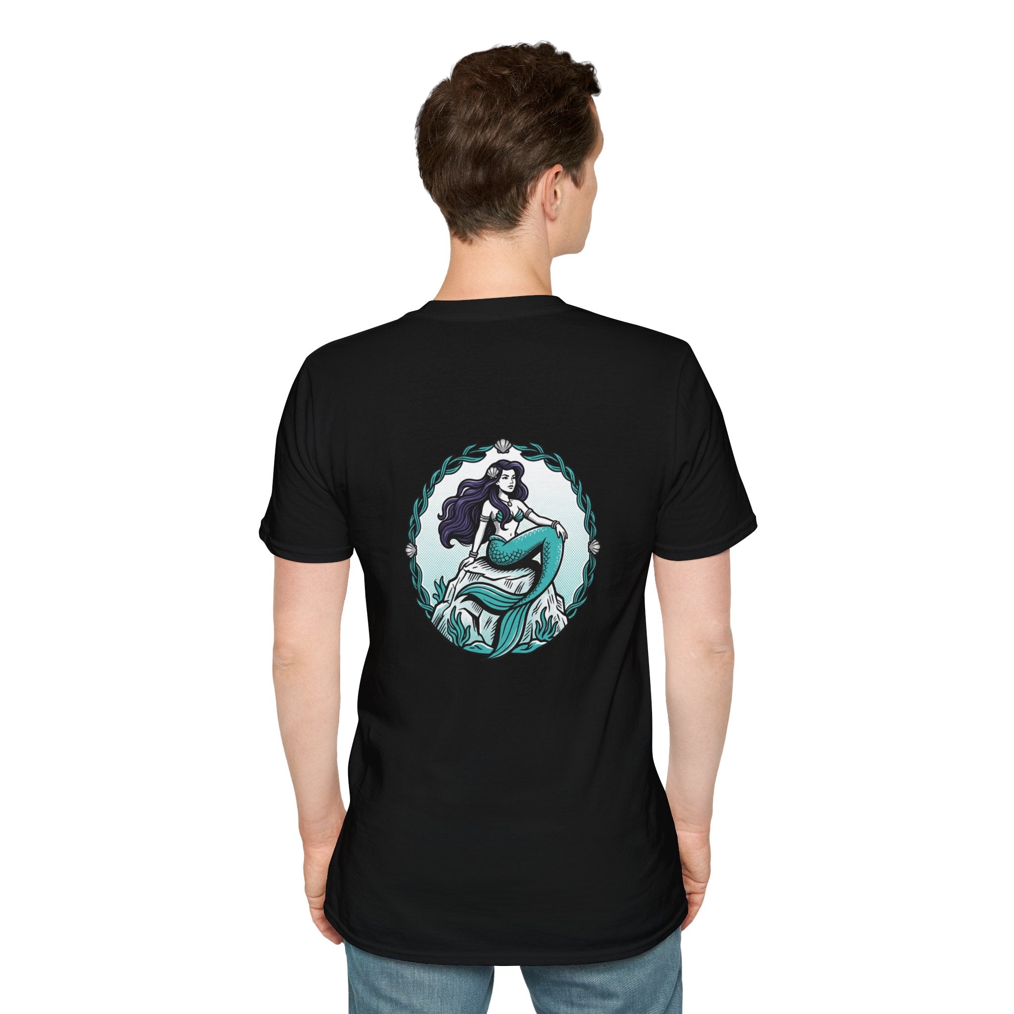 Mermaid Graphic T-Shirt — Vintage Sea Siren Illustration