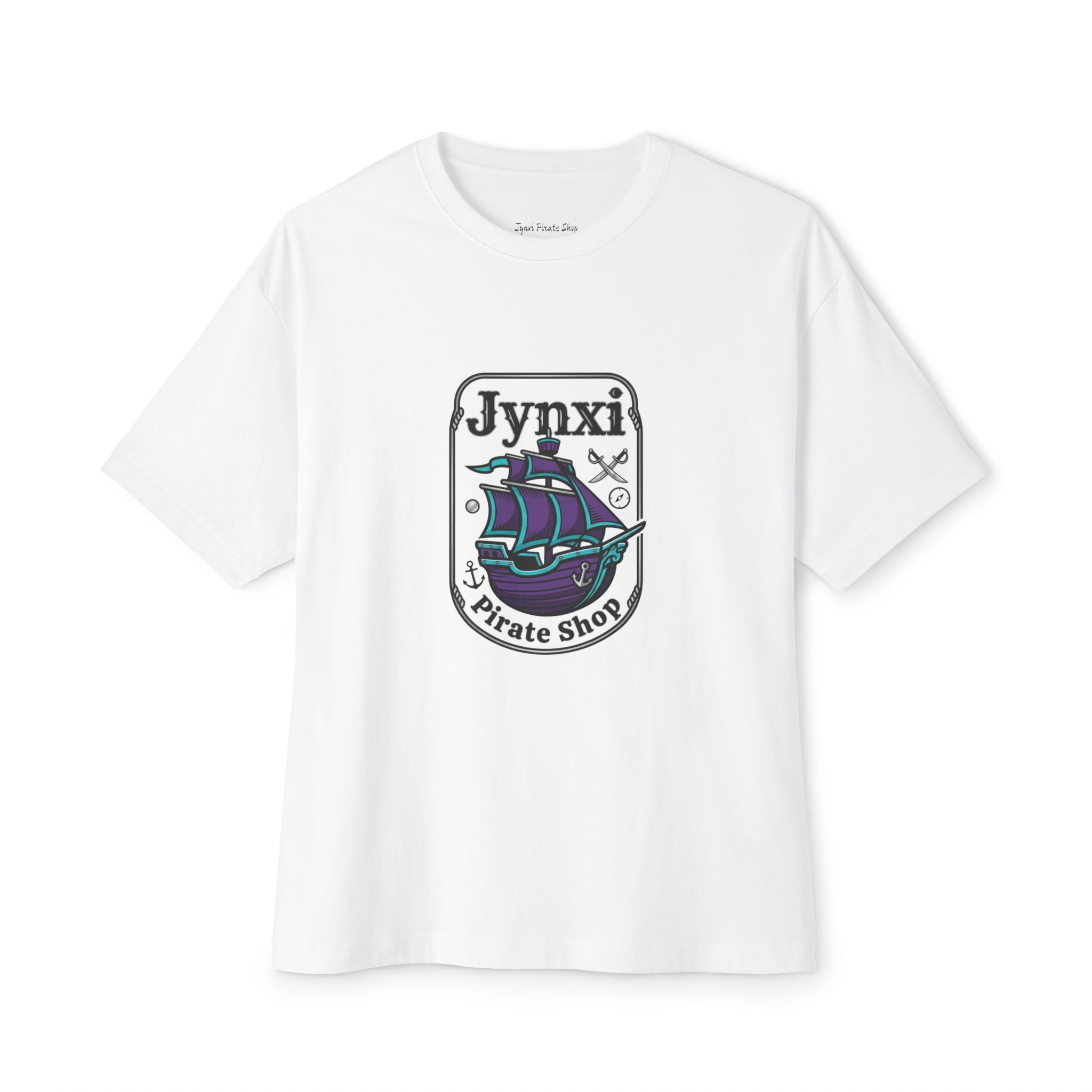 Pirate Shop Tee — Jynxi Ship Graphic Oversized T‑Shirt