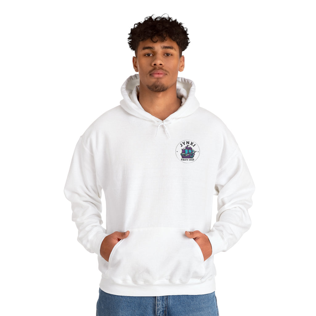 Pirate Ship Hoodie — Jynxi Pirate Shop Logo Pullover