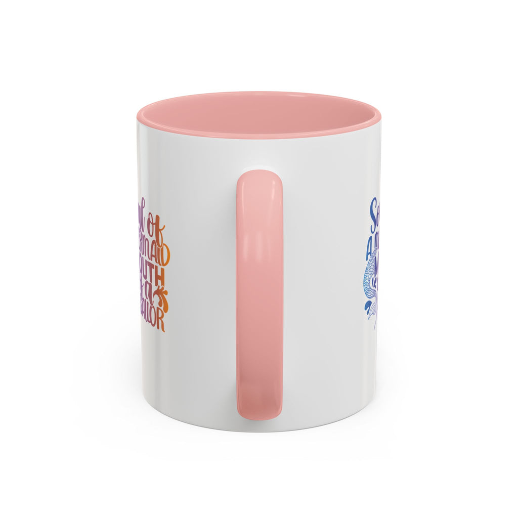 Mermaid Soul Coffee Mug — "Soul of a Mermaid, Mouth of a Sailor" Accent Ceramic Mug