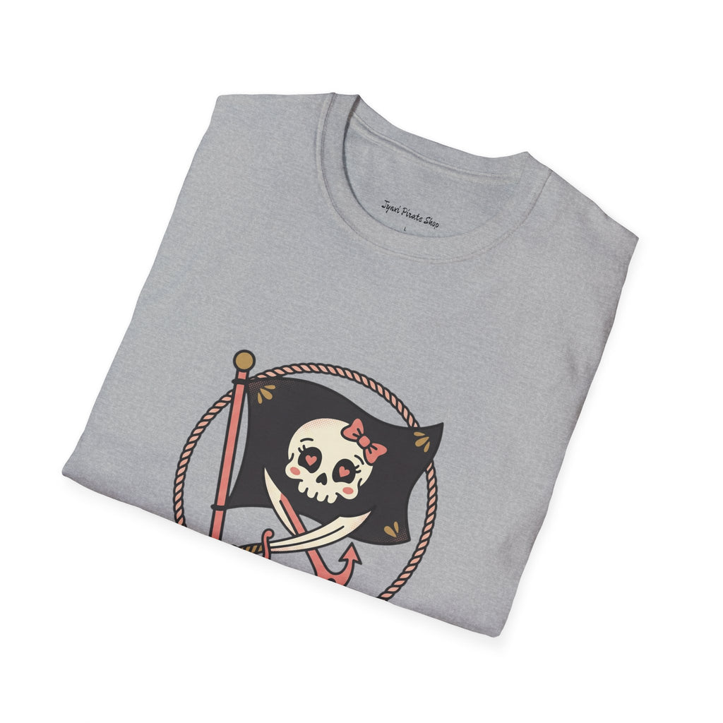 Pirate Skull T-Shirt - "Ahoy, Darling" Nautical Retro Tee