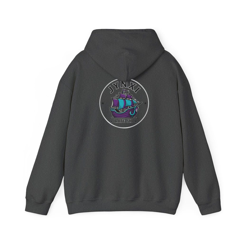 Pirate Ship Hoodie — Jynxi Pirate Shop Logo Pullover