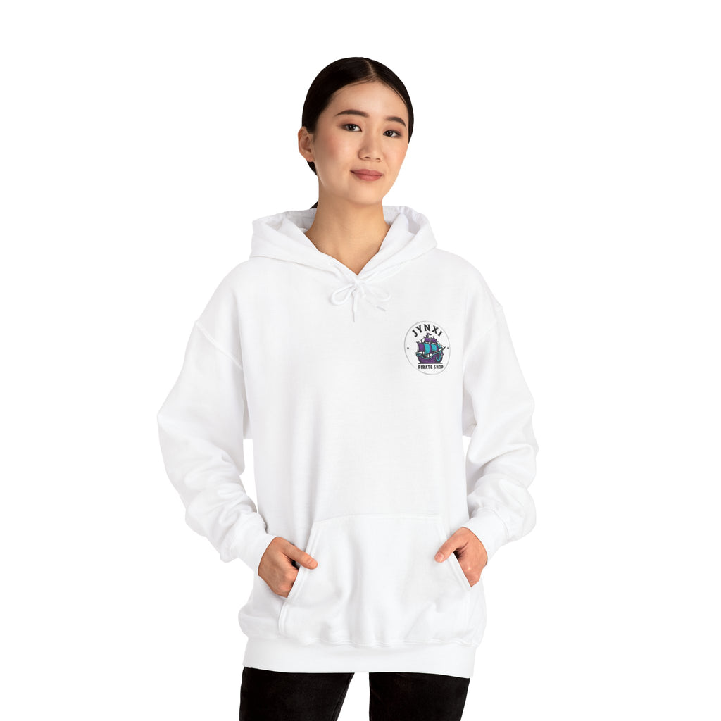 Pirate Ship Hoodie — Jynxi Pirate Shop Logo Pullover