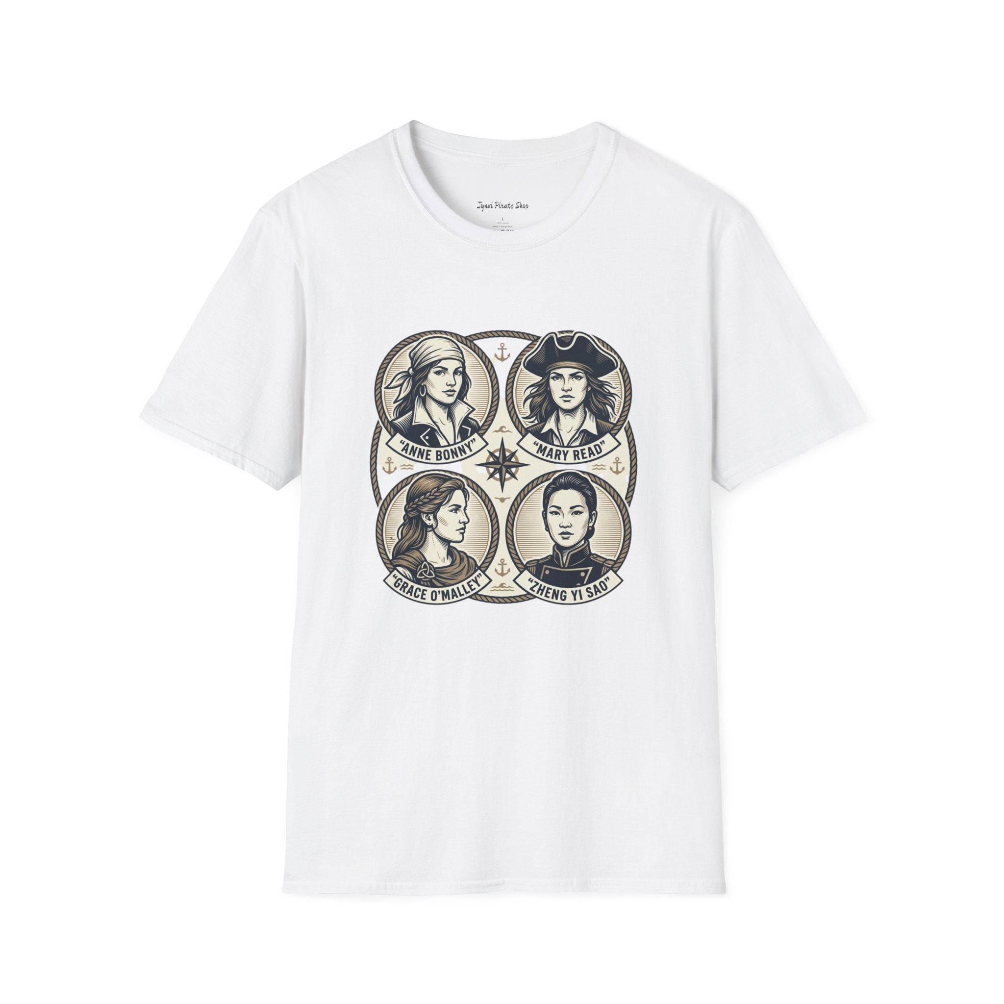 Women's Empowerment Portrait T-Shirt – Inspirational Feminist Icons Design