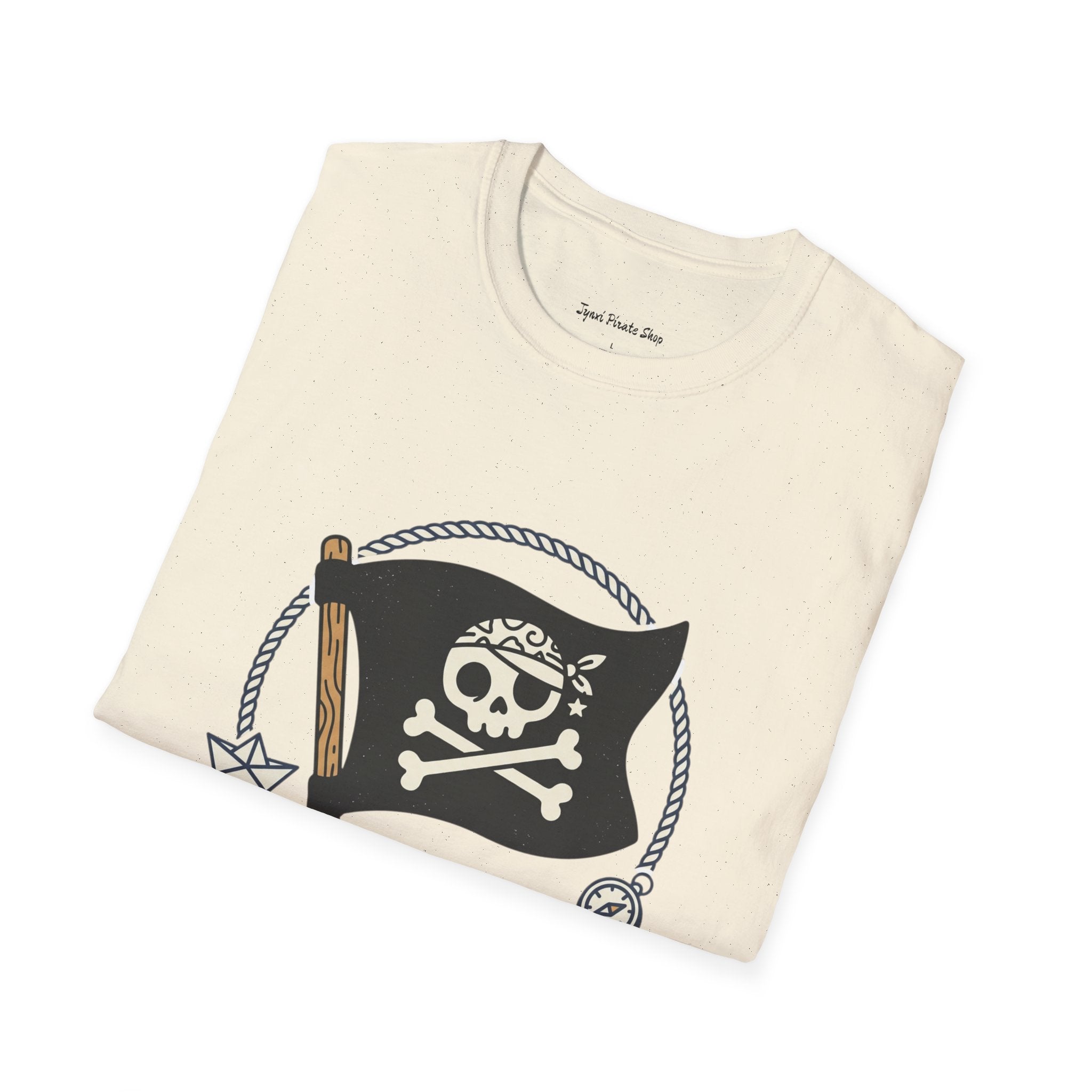 Pirate Flag T-Shirt — Jolly Roger Nautical Skull Tee