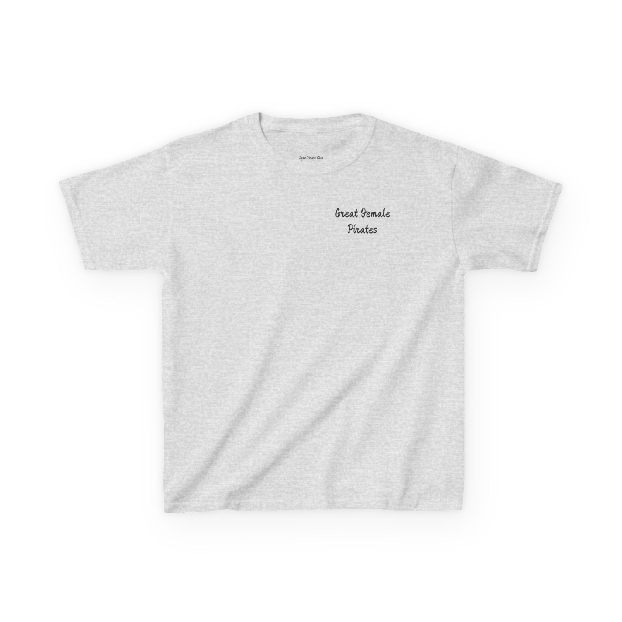 Kids Tee — 'Great Female Pirates' Illustration Back Print