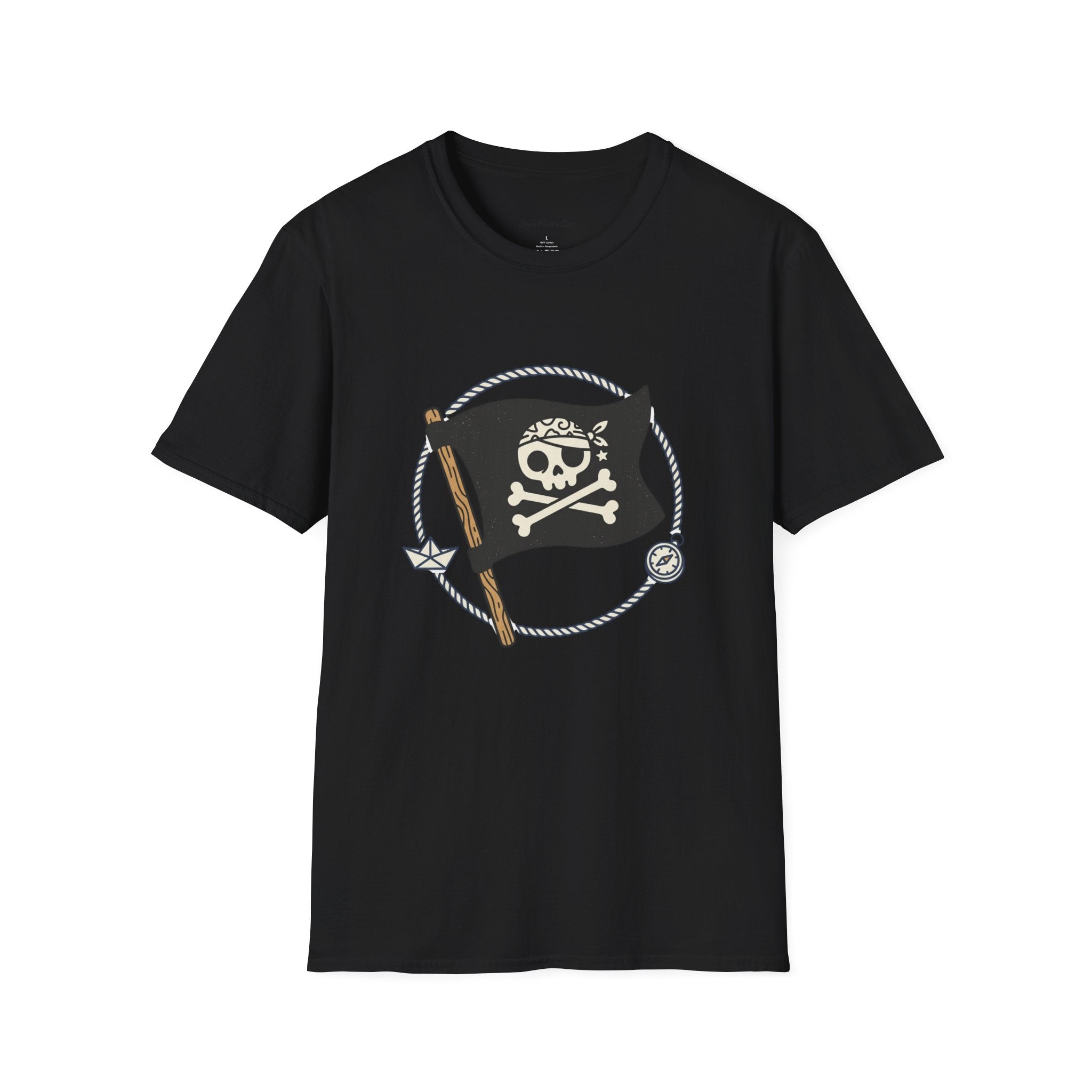 Pirate Flag T-Shirt — Jolly Roger Nautical Skull Tee