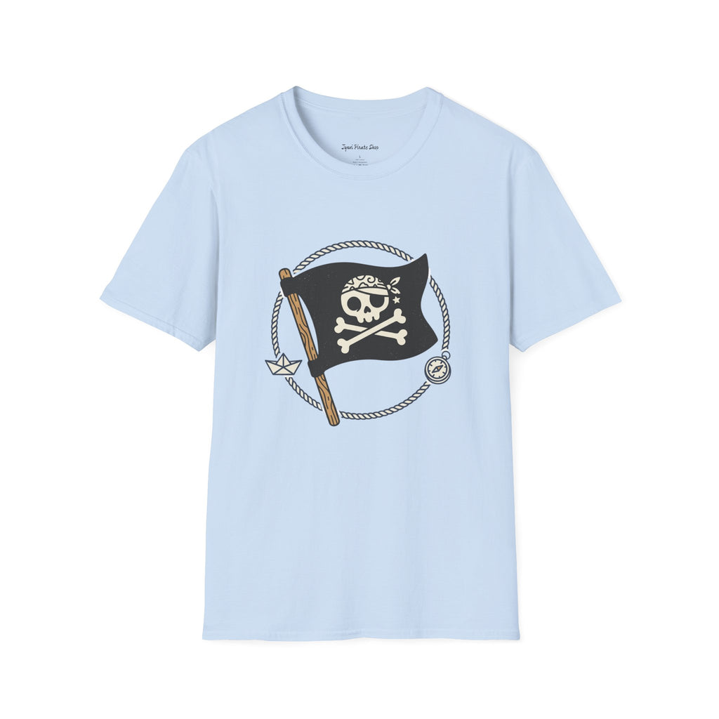 Pirate Flag T-Shirt — Jolly Roger Nautical Skull Tee
