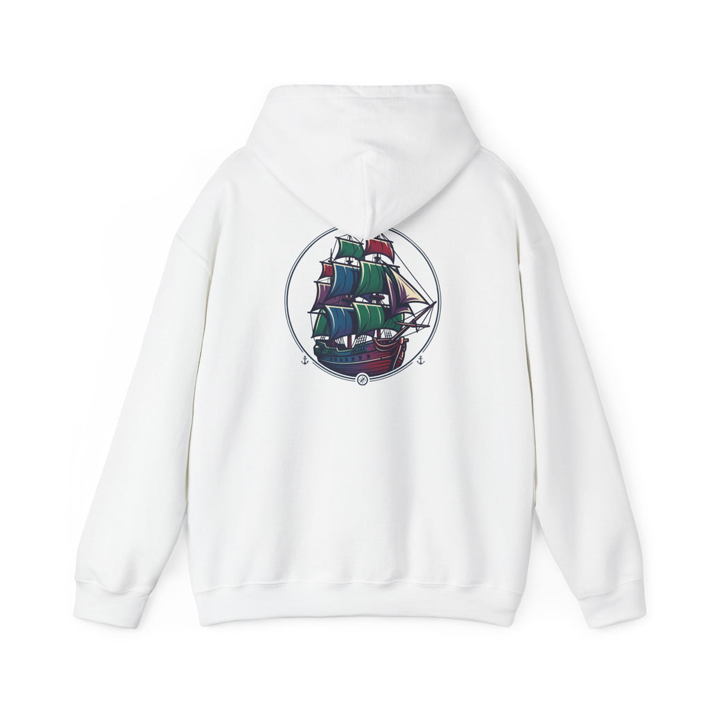 Jewel of the Sea Hoodie — Vintage Sailing Ship Graphic Pullover