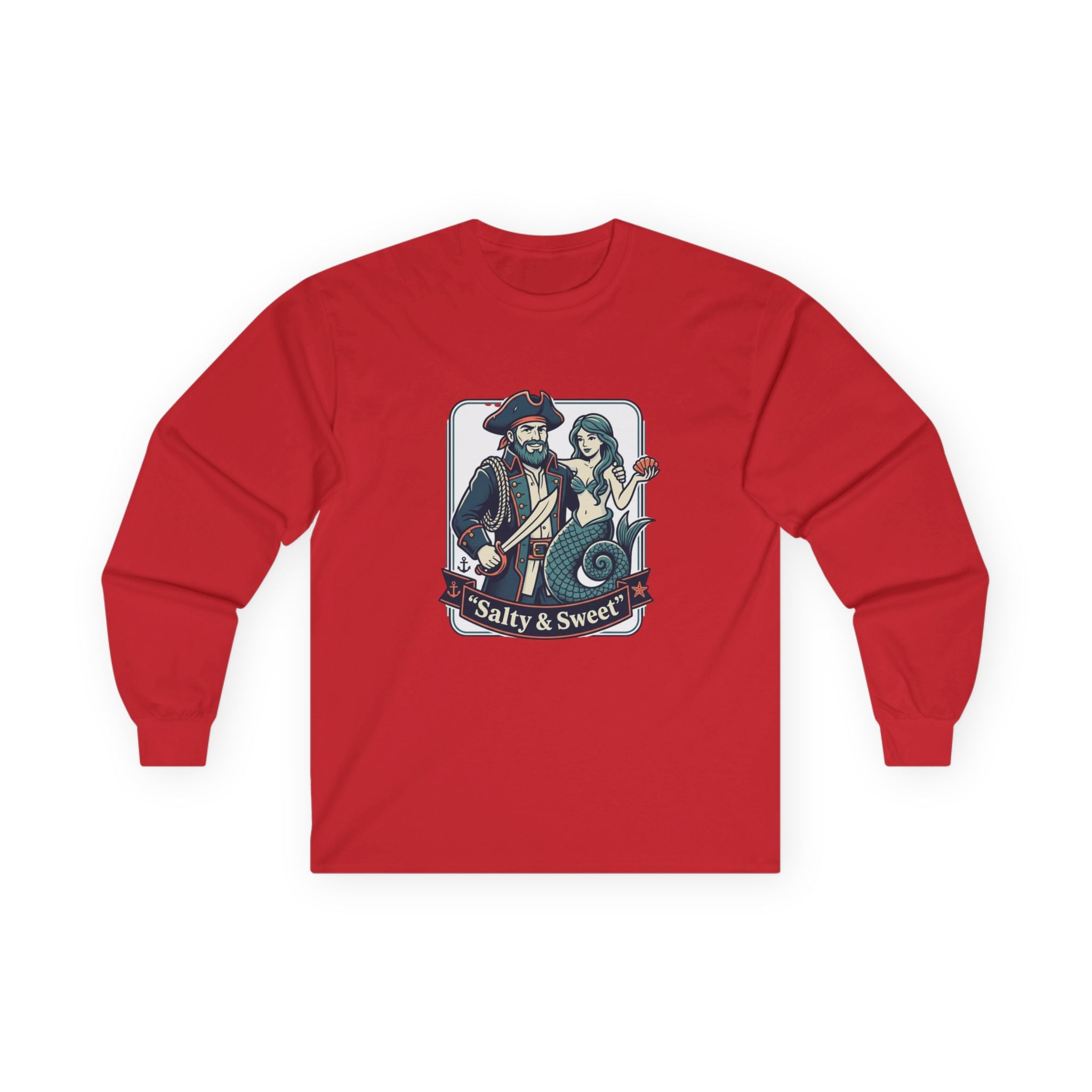 Pirate & Mermaid 'Salty & Sweet' Long Sleeve Tee