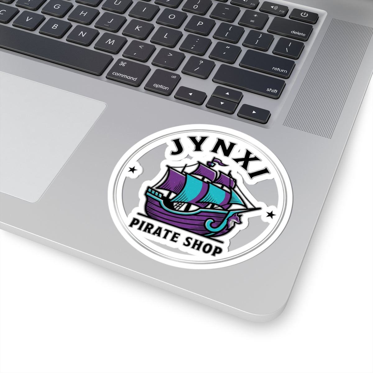 Pirate Ship Logo Sticker — JYNXI Pirate Shop Kiss-Cut Vinyl Sticker